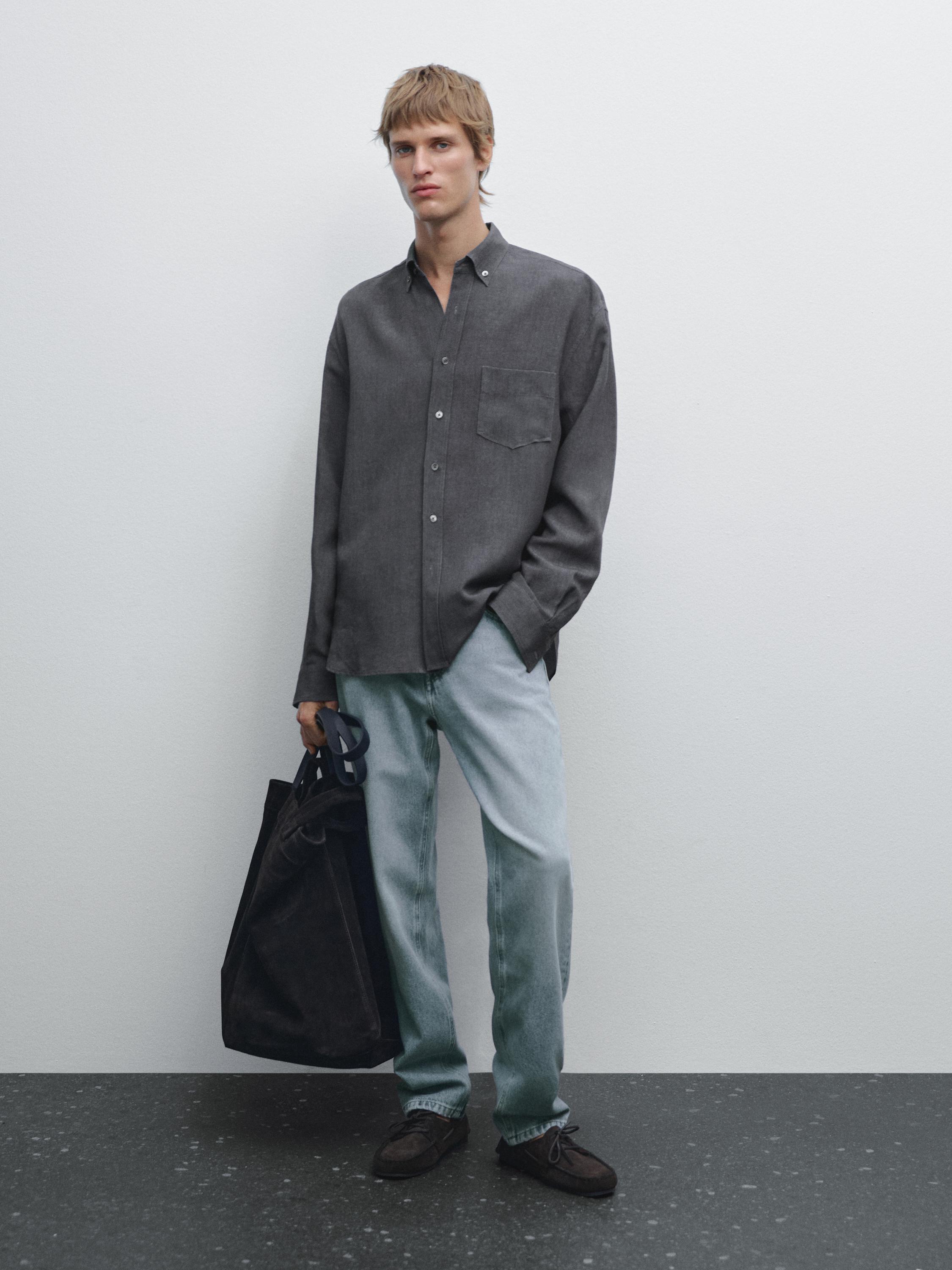 Camisa fluida regular fit