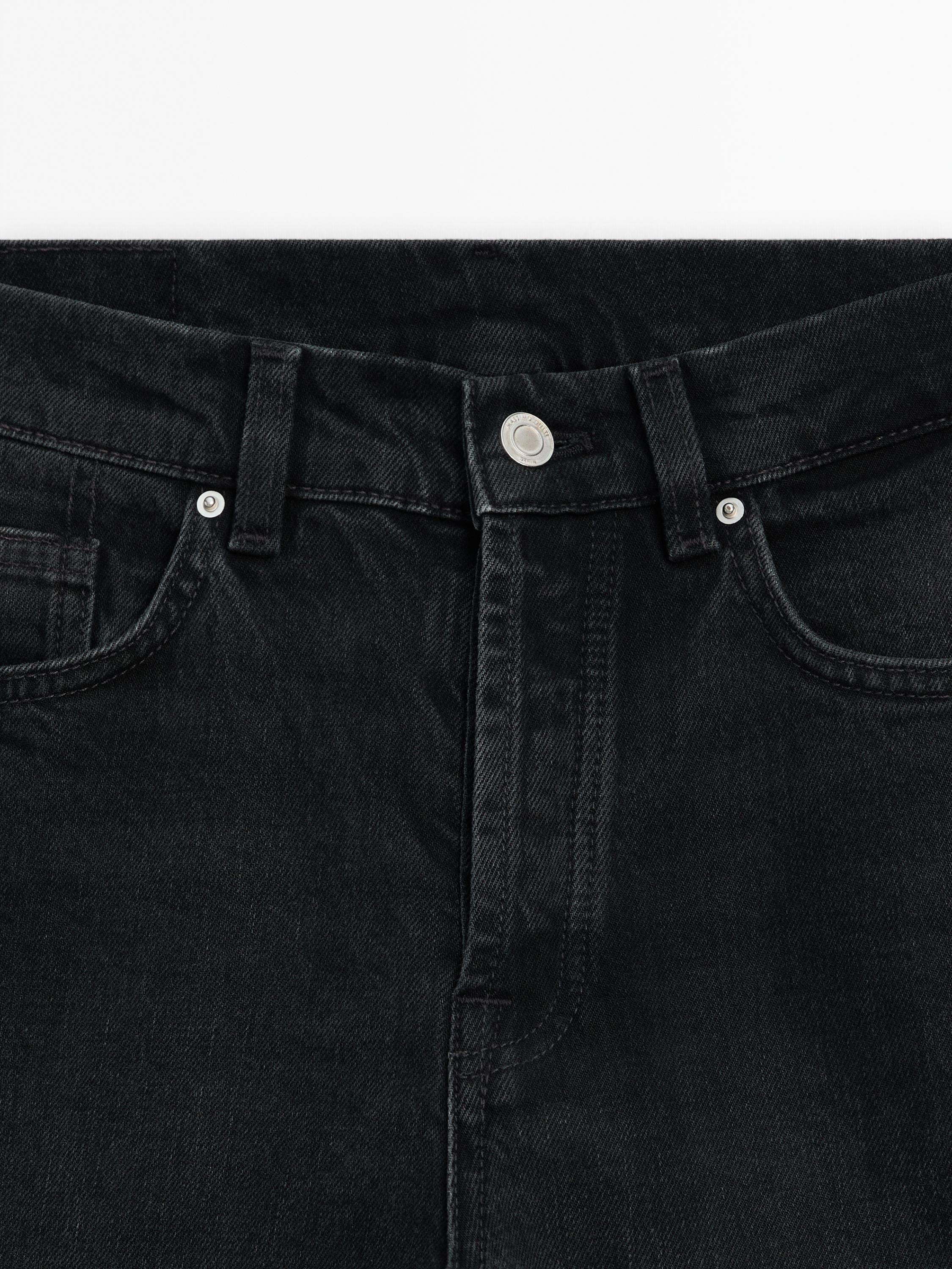 Mid-rise straight-leg comfort jeans · Black, Medium Blue, Blue · Dressy | Massimo  Dutti