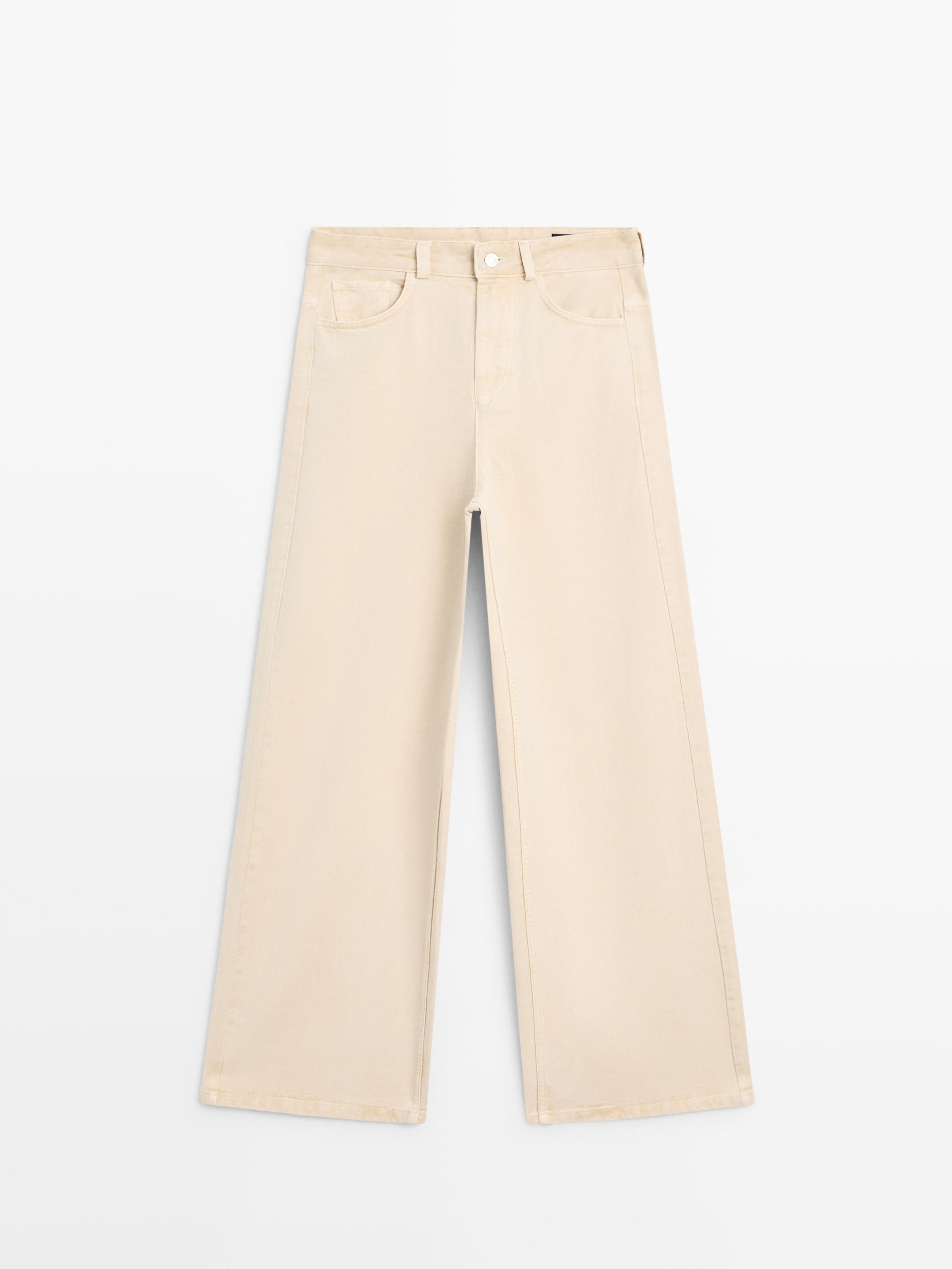 Pantalon large taille basse