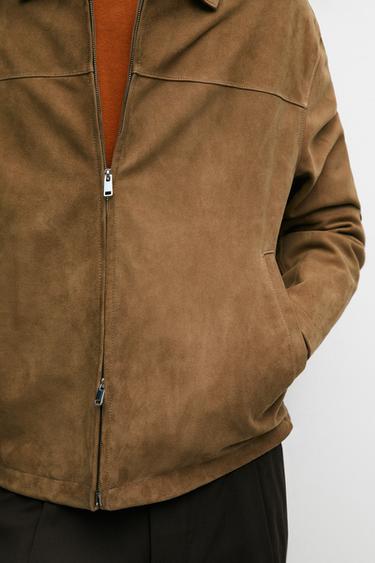 Suede leather jacket — Light Beige 8