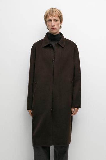 100% double-faced cashmere coat — BROWN 3