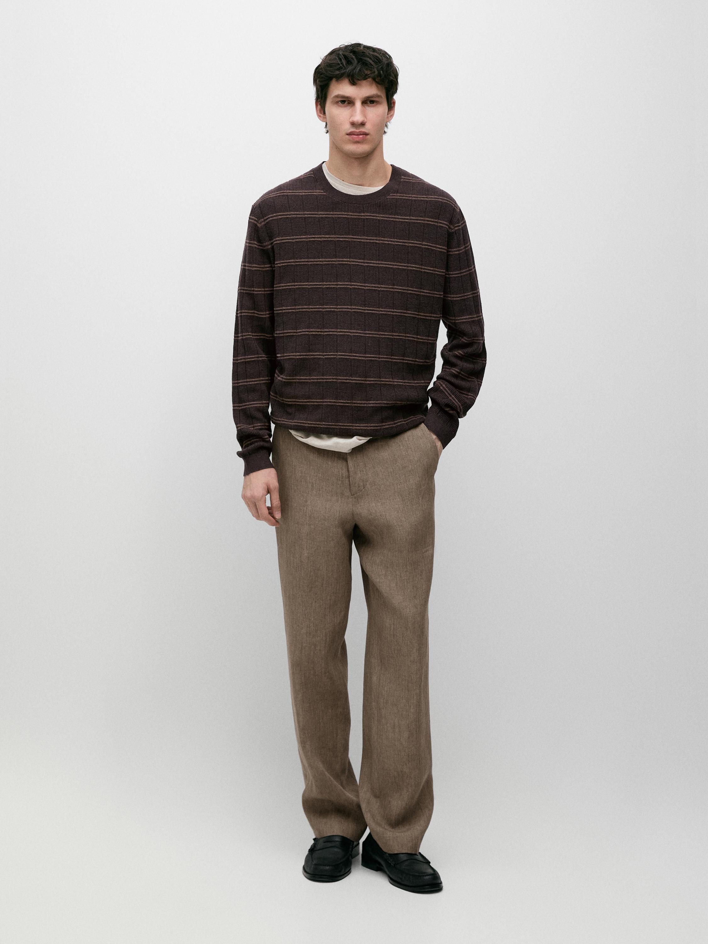 Pantalón traje lino