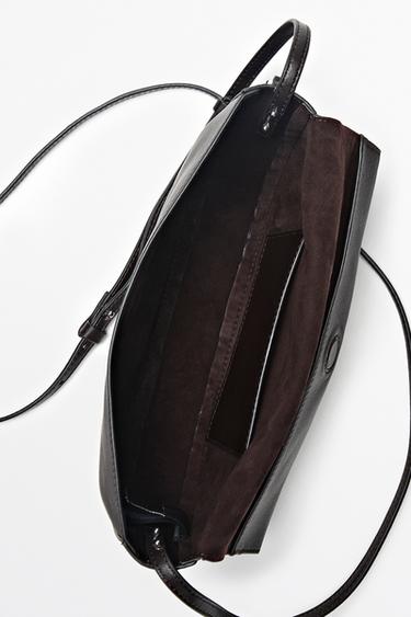 Nappa leather flap crossbody bag — BROWN 4