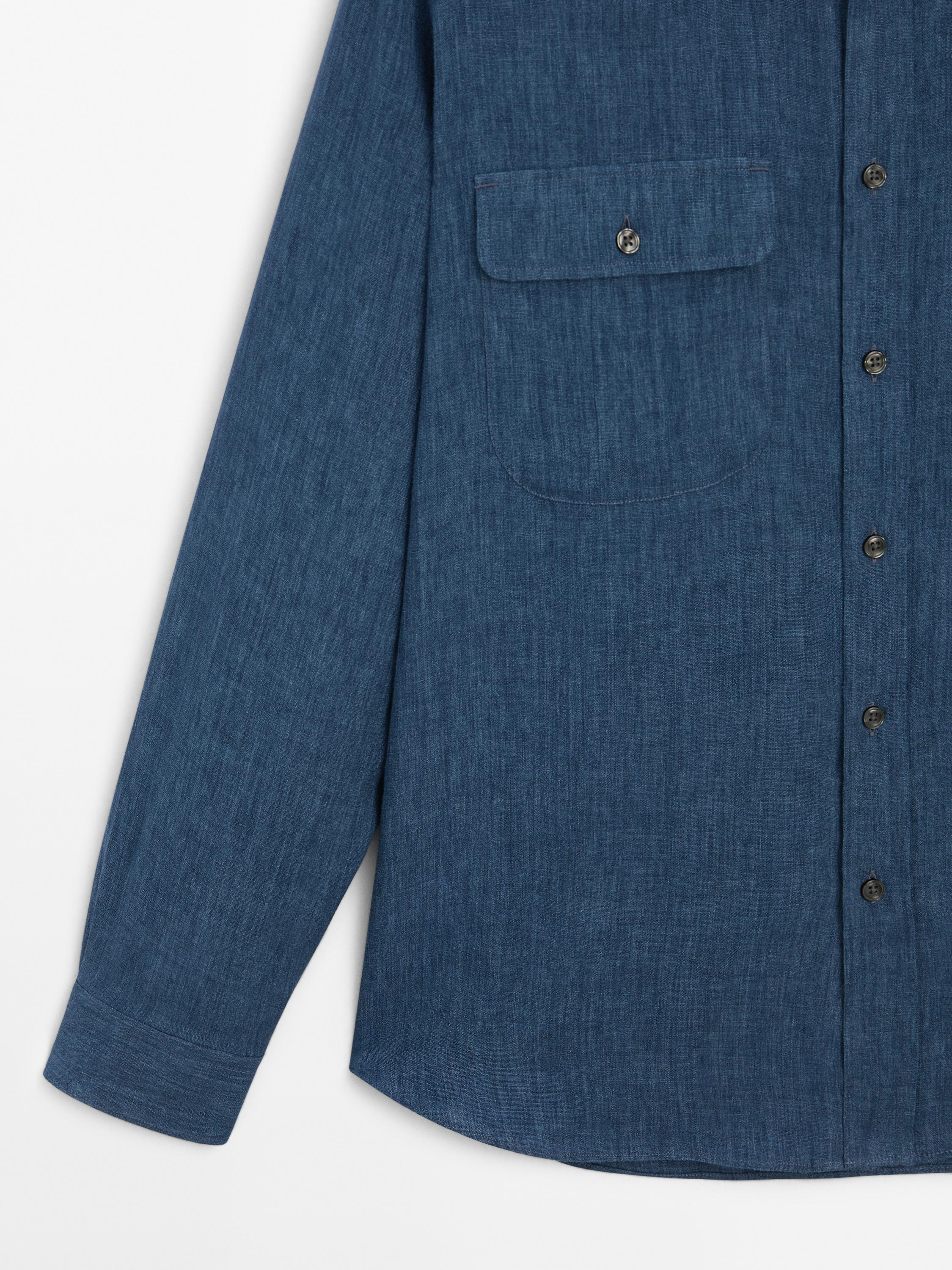 Camisa regular fit delavé