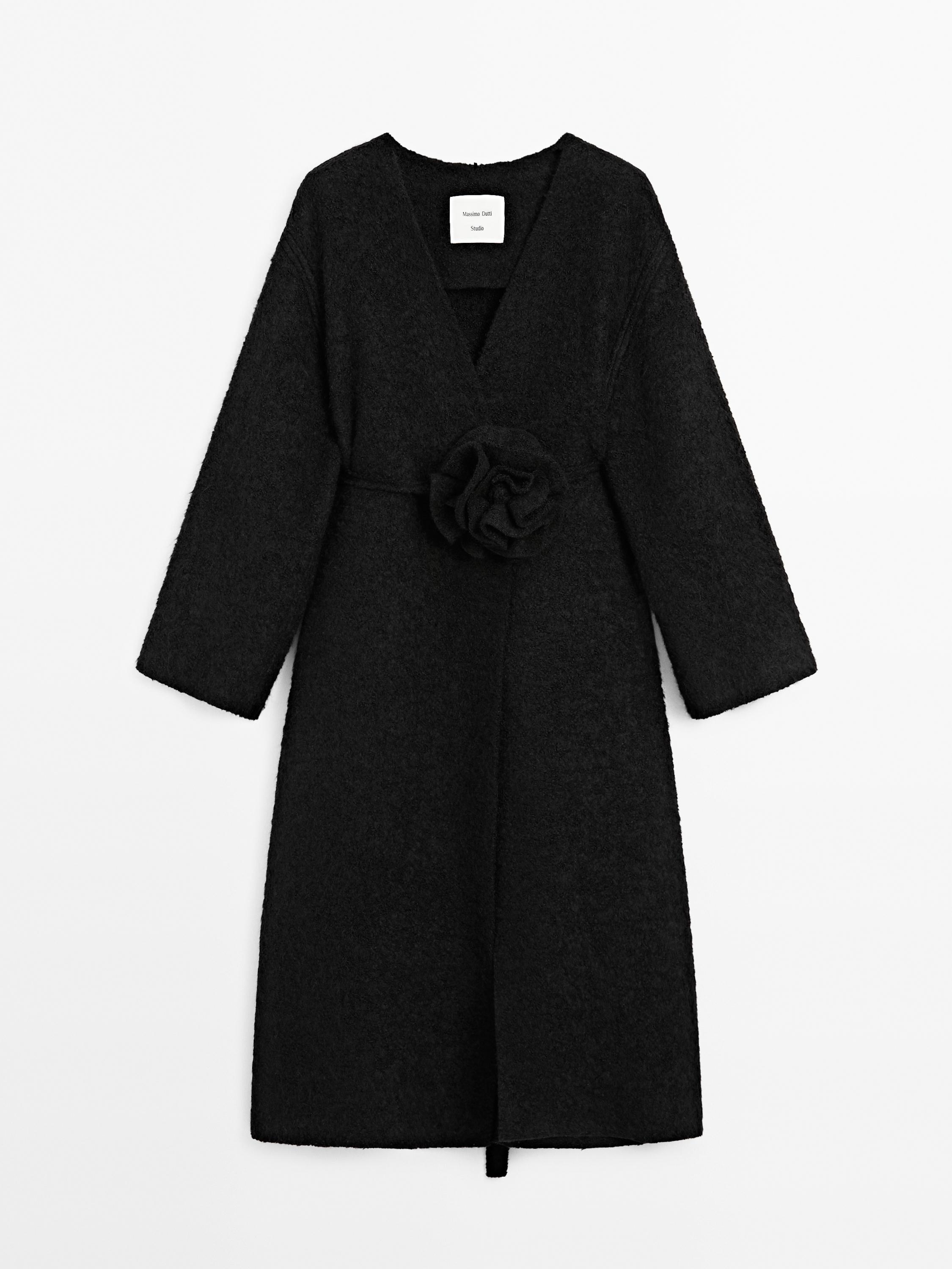 Abric llaç flor amb alpaca - Studio