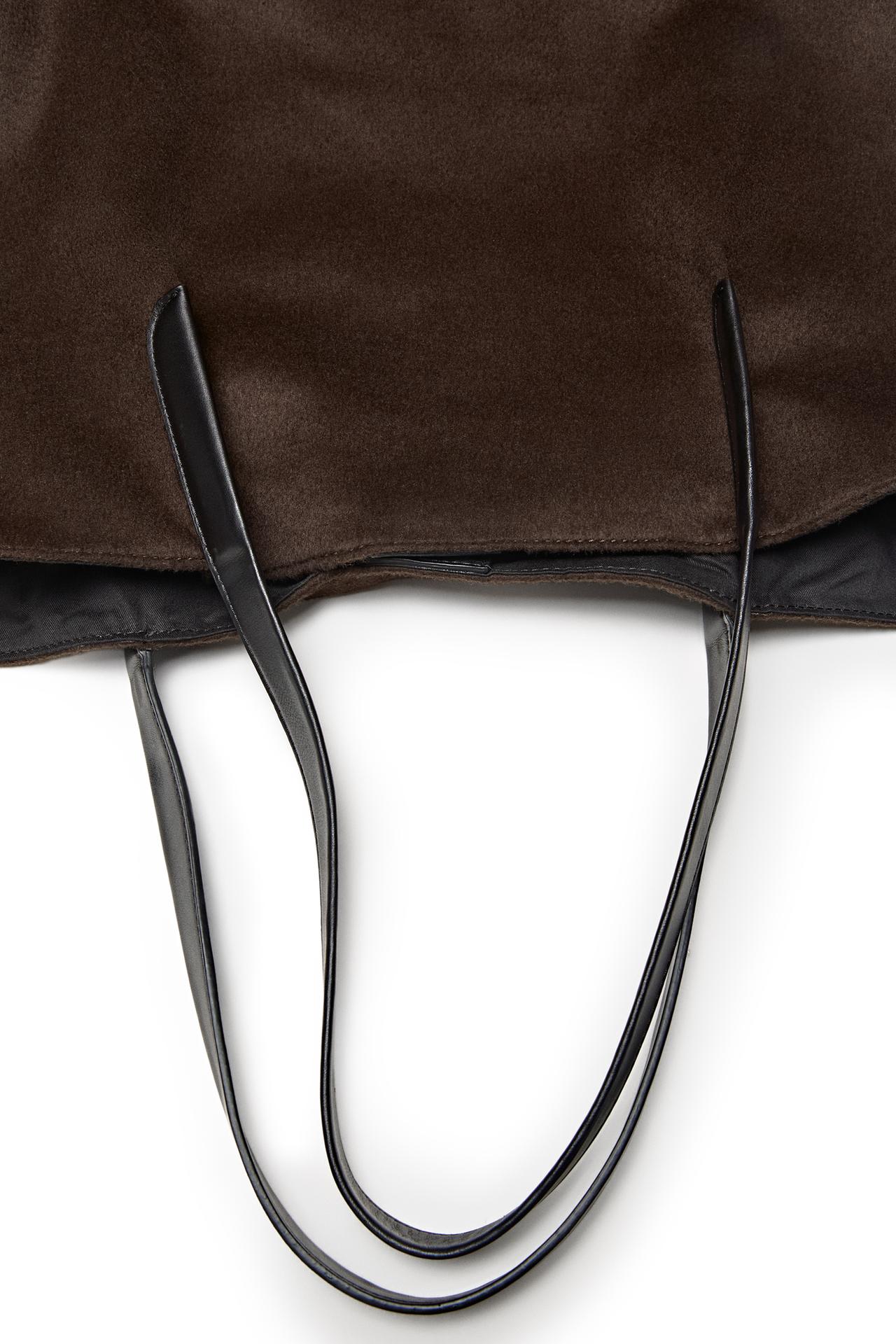 100% wool tote bag - LIMITED EDITION — BROWN