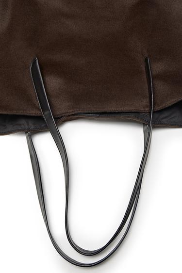 100% wool tote bag - LIMITED EDITION — BROWN 9