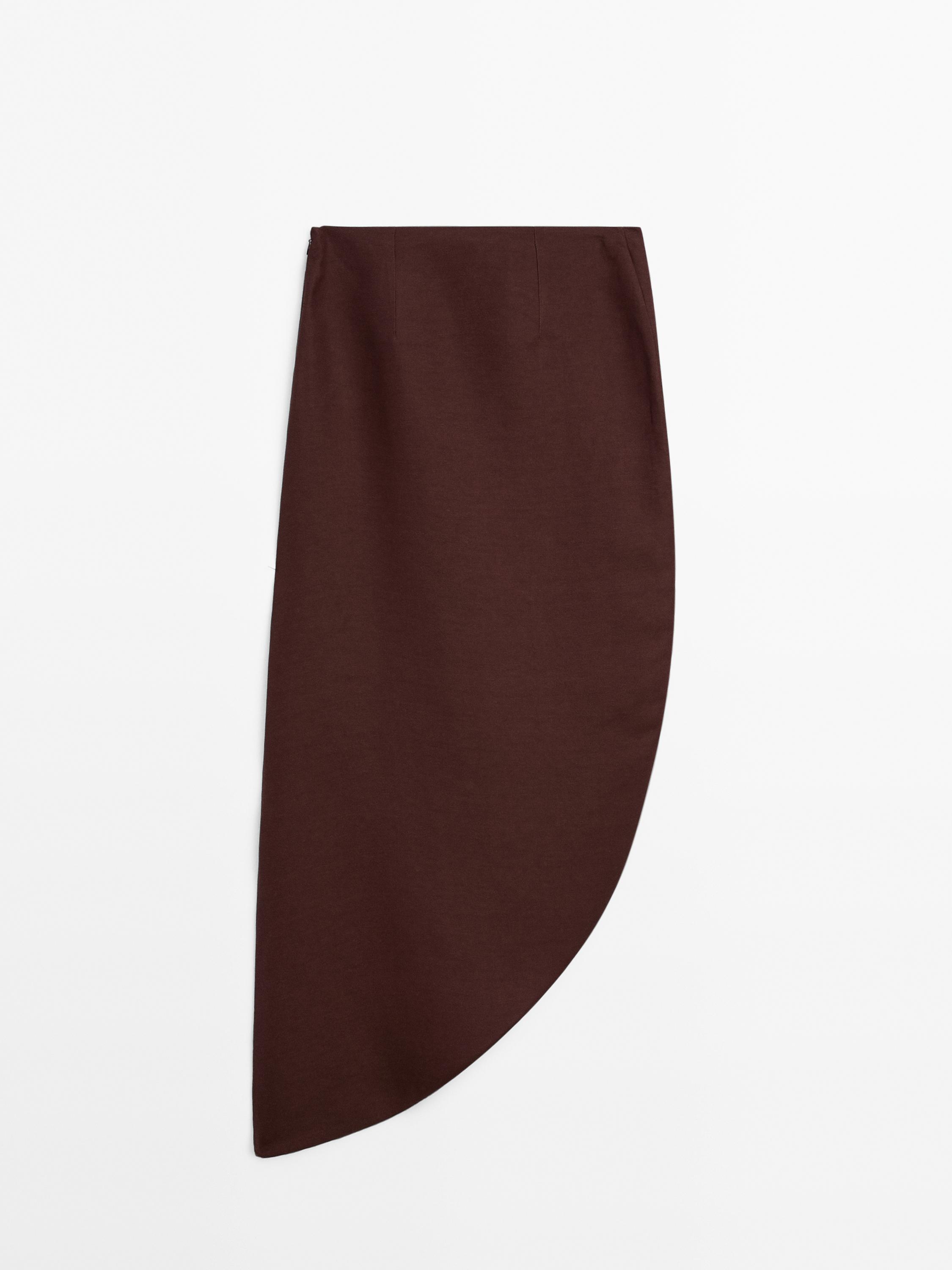 Midi skirt with asymmetric hem - Limited Edition