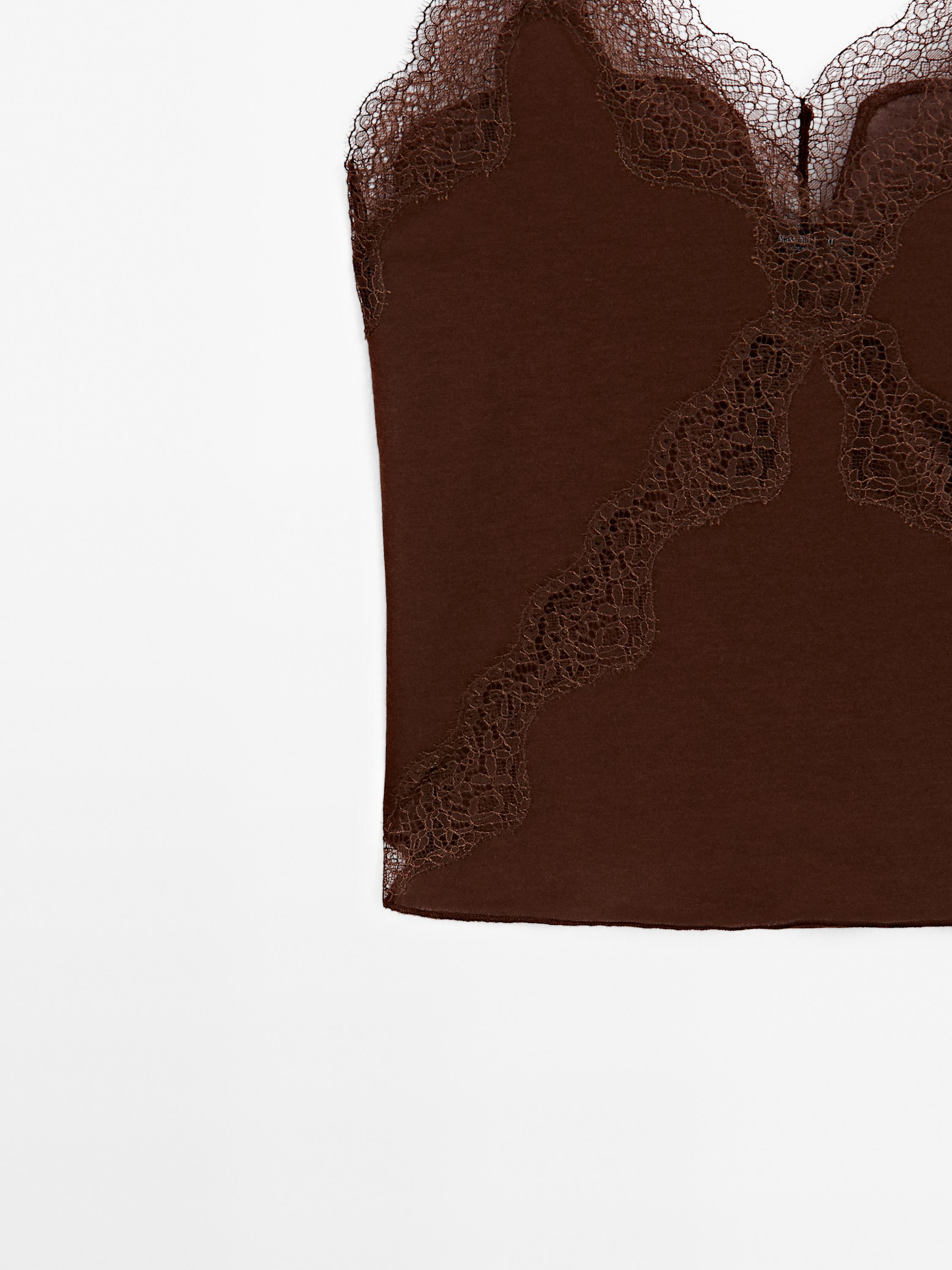 Lace camisole top