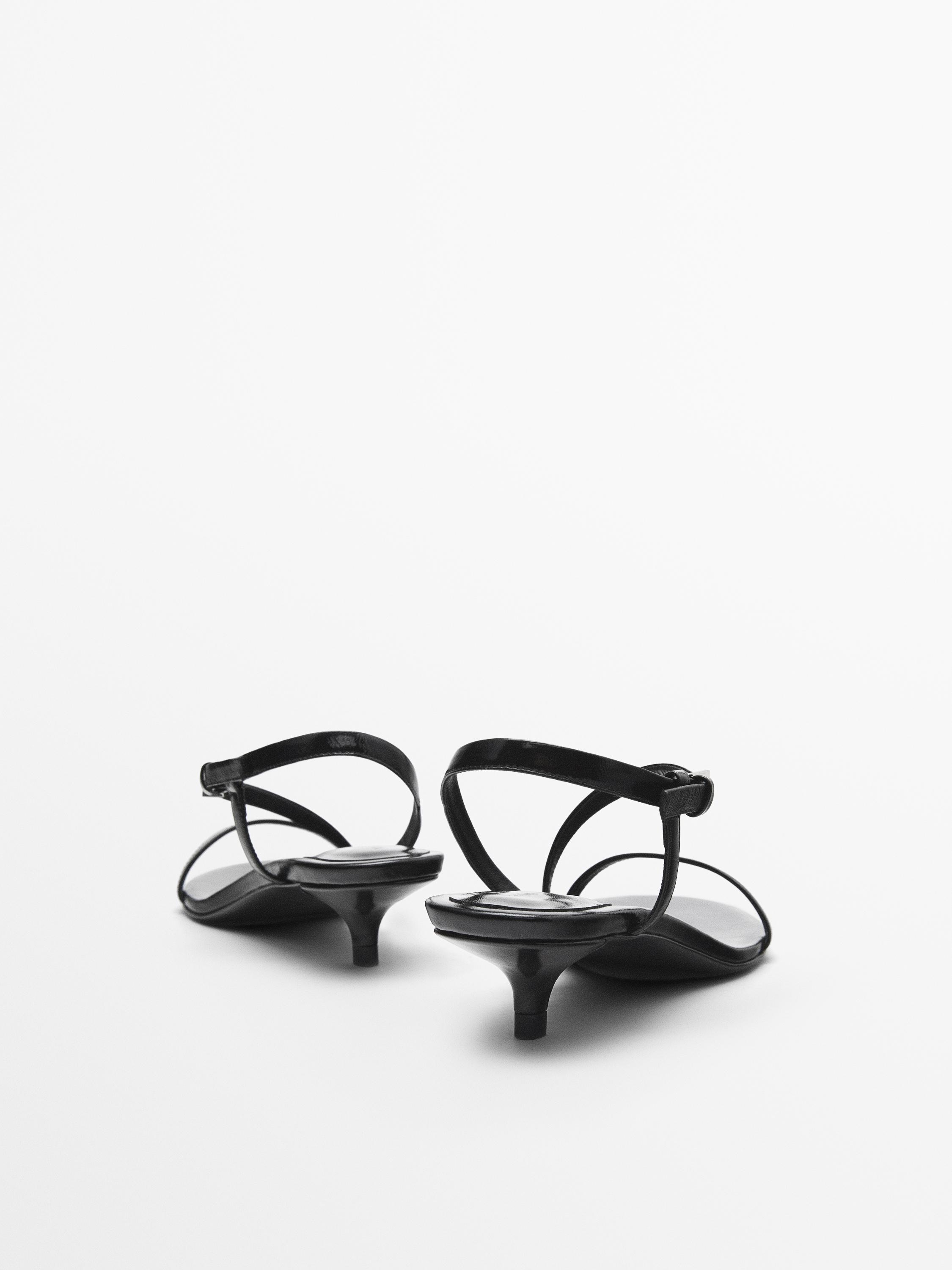 Strappy heel sandals