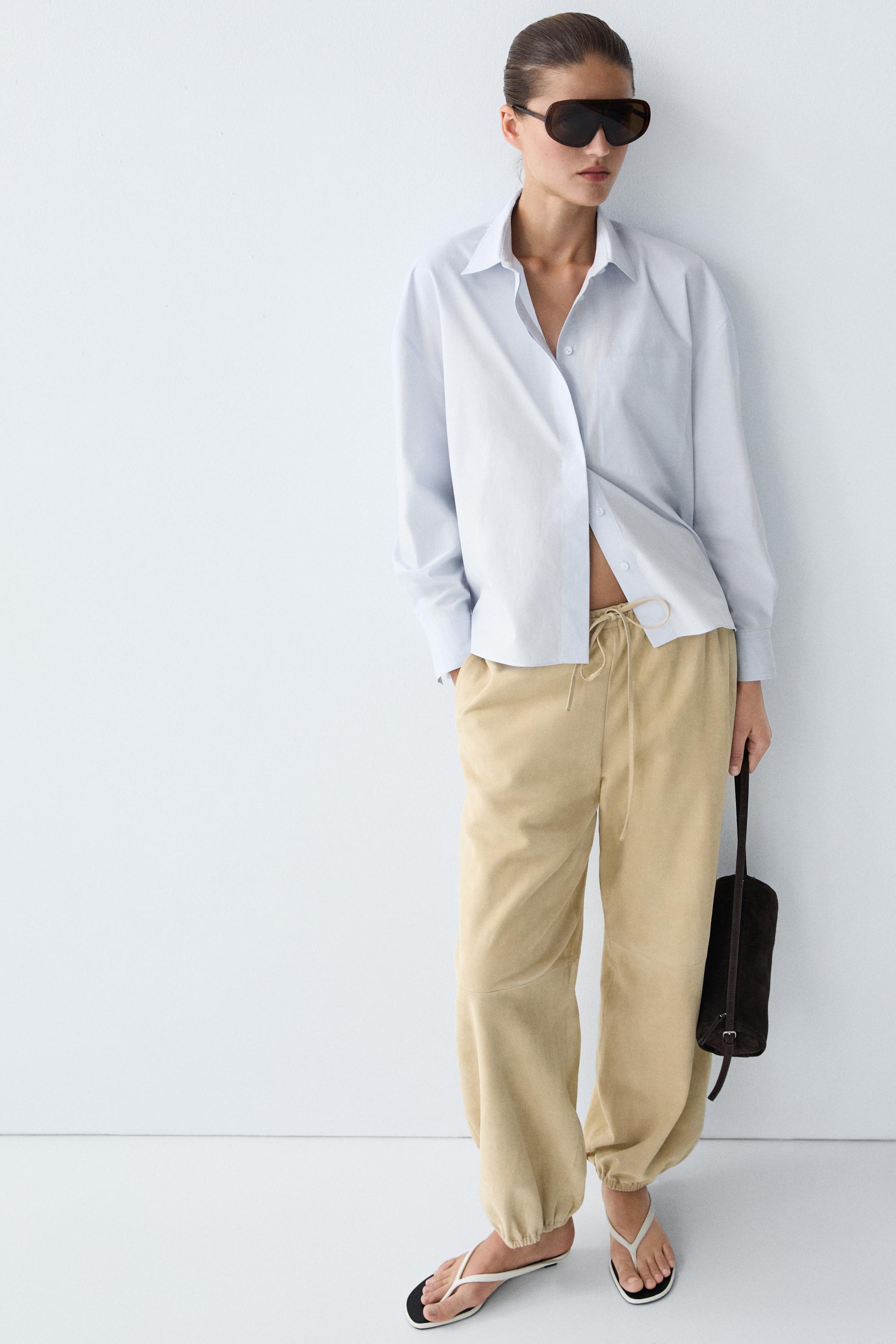 100% cotton shirt with pocket detail — SKY BLUE