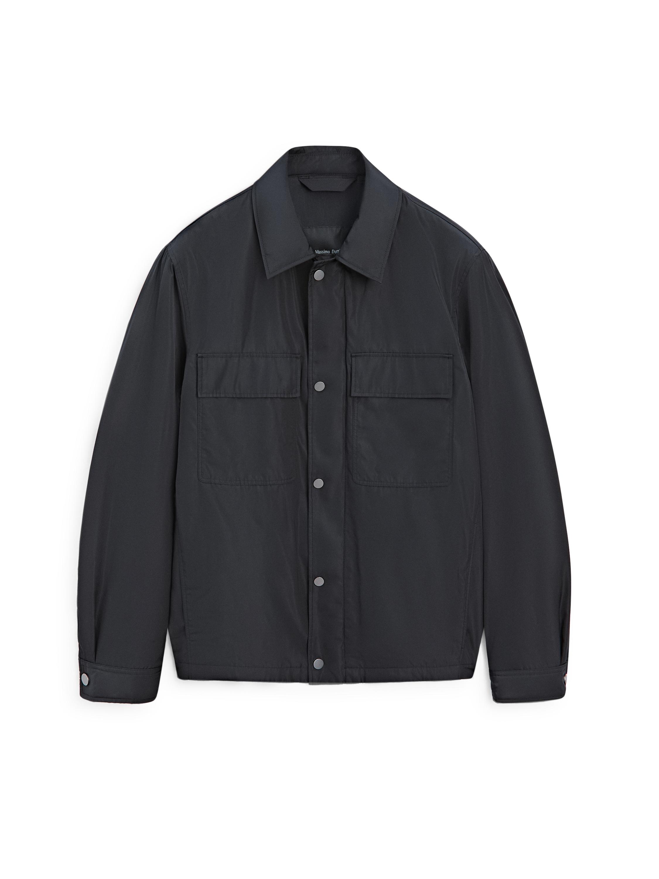 Water-repellent overshirt with pockets — DARK NAVY