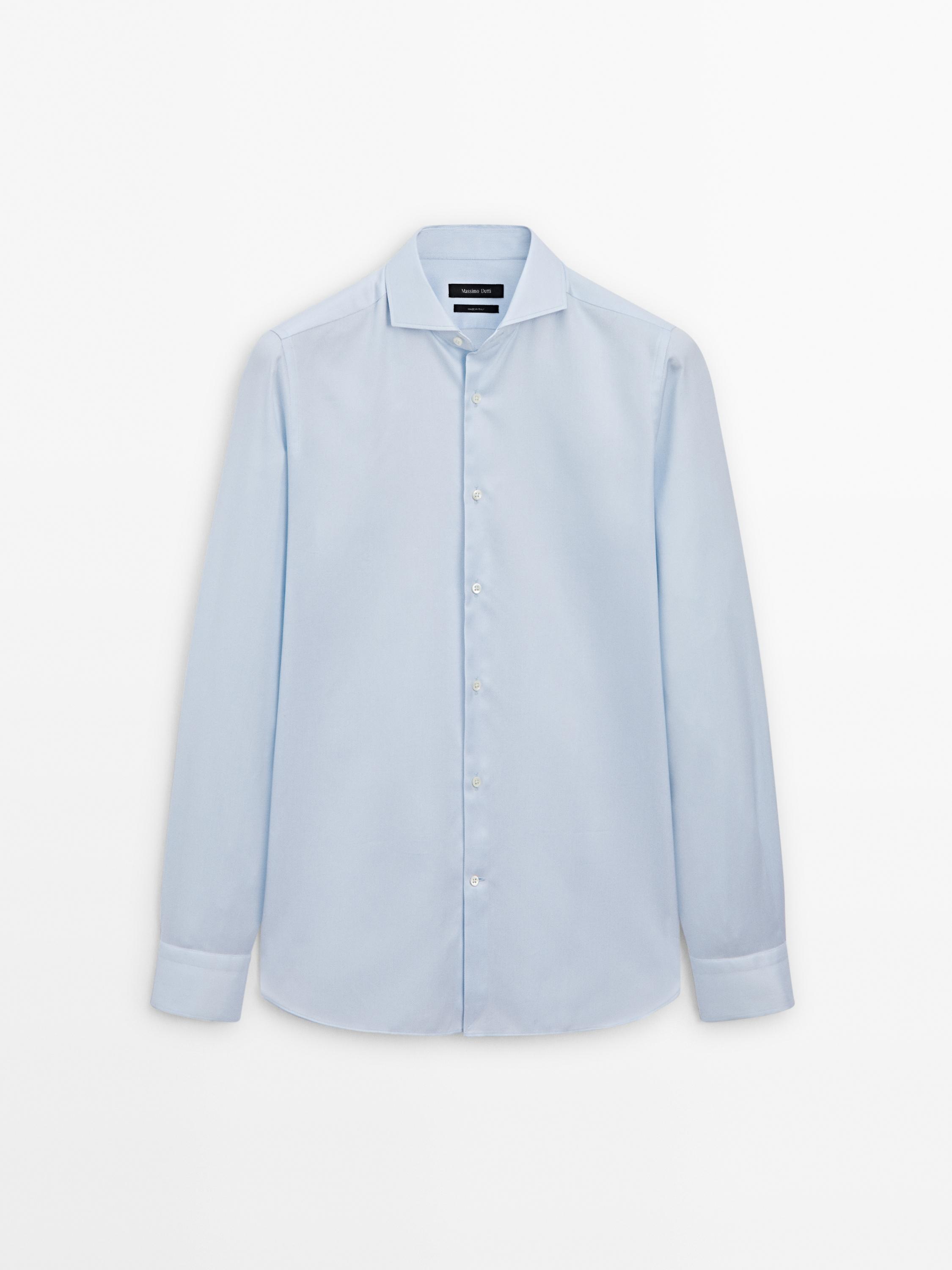 Alkandora, twill ehunezkoa, % 100 kotoizkoa, slim fit