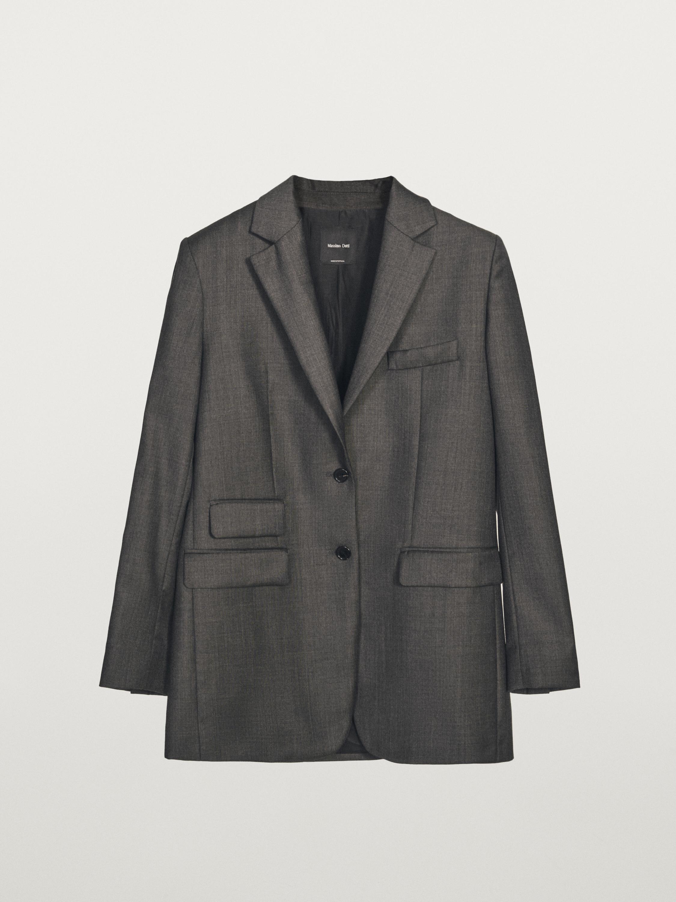 100% wool suit blazer