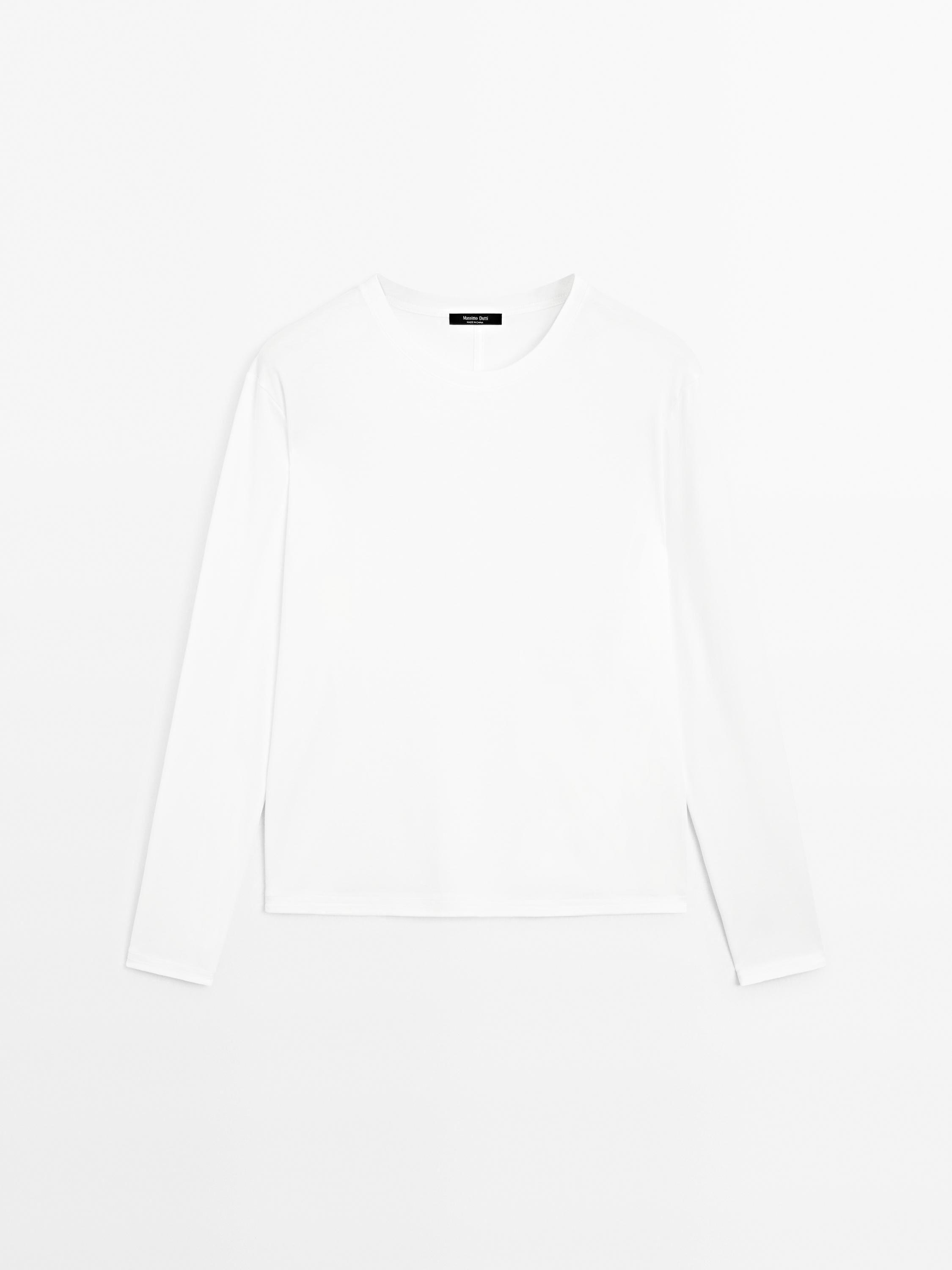 Long sleeve T-shirt with seam detail
