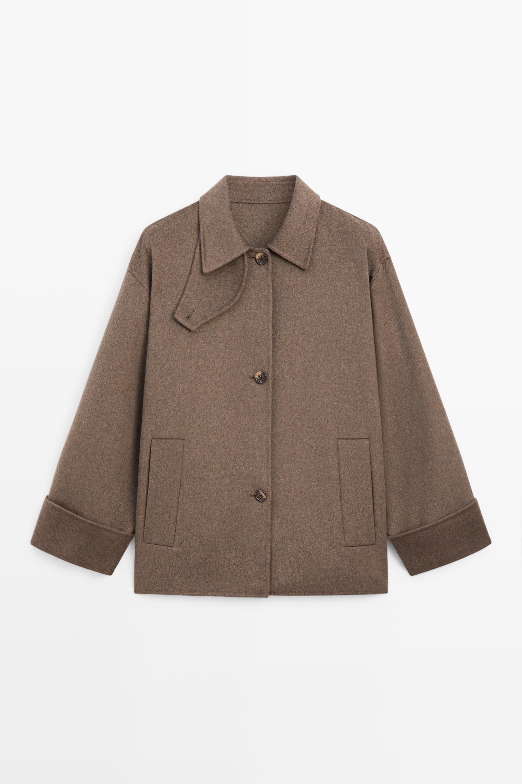 Trenchcoat mit Wollanteil