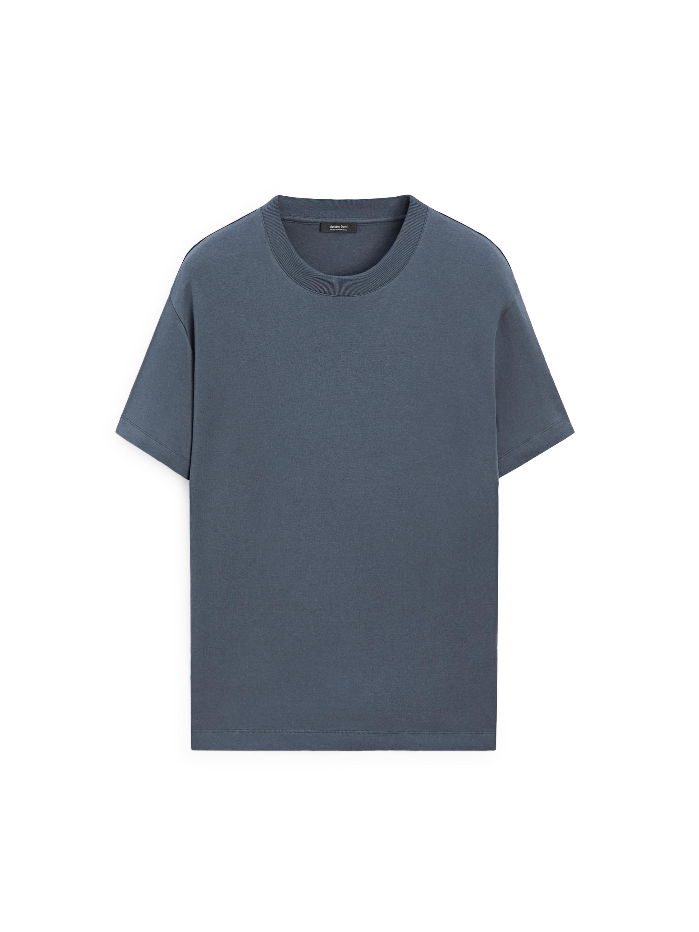 100% cotton short sleeve T-shirt — DEEP BLUE