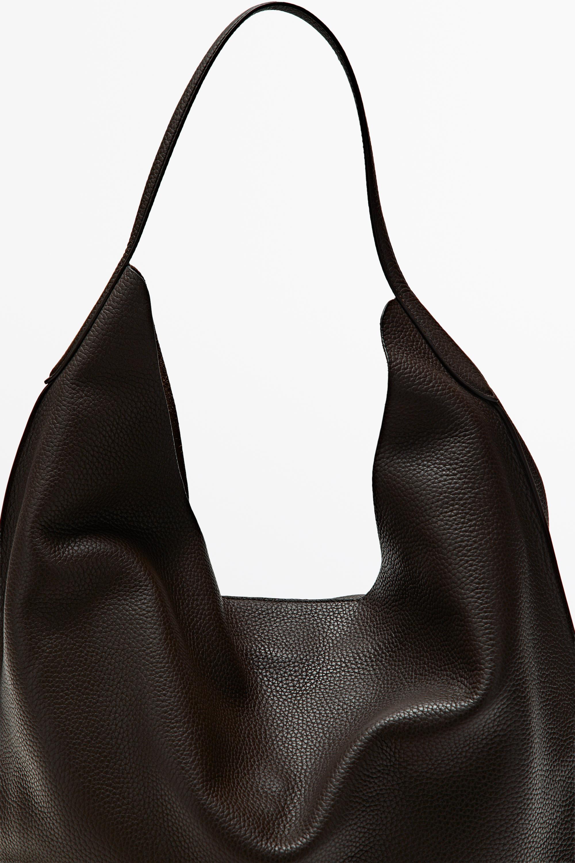 Bolso de hombro piel napa