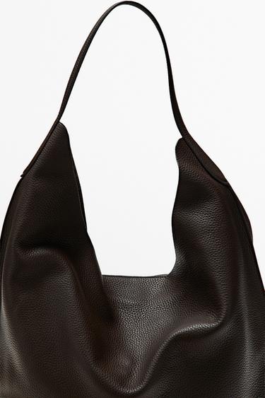 Nappa leather shoulder bag — BROWN 6