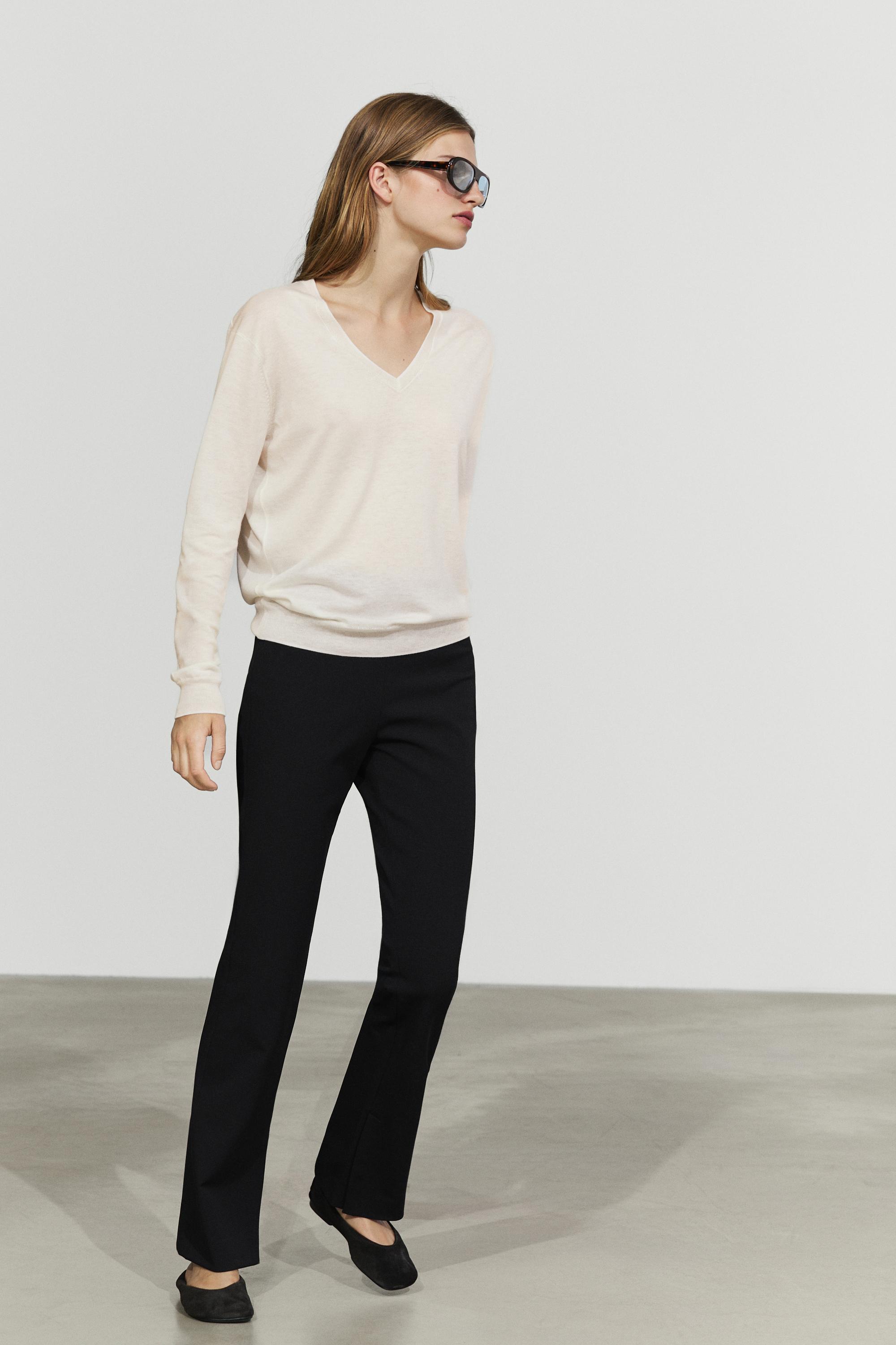 Pull en maille col V