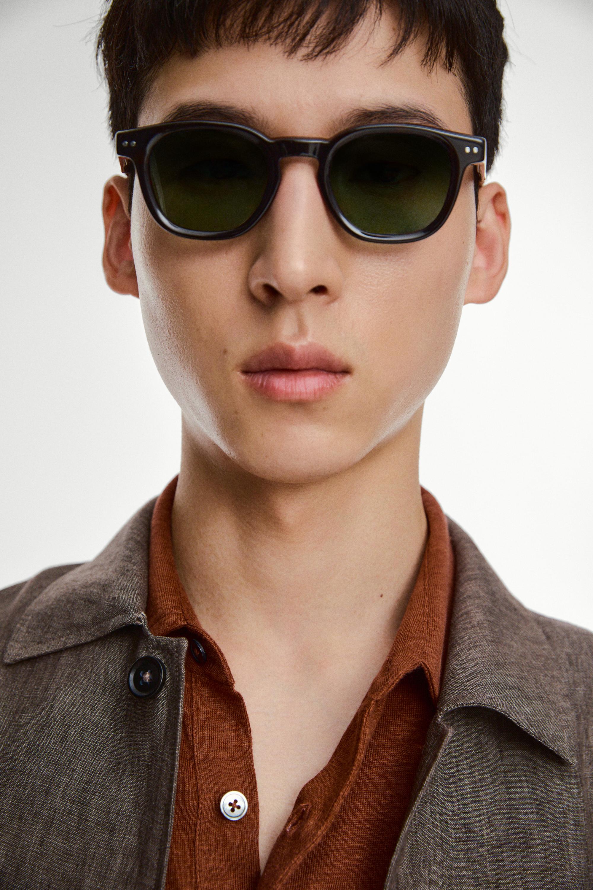 Round sunglasses — GREEN