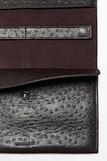 Textured nappa leather jewelry case — BROWN 3