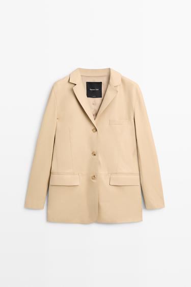 Nappa leather blazer — Vanilla 2