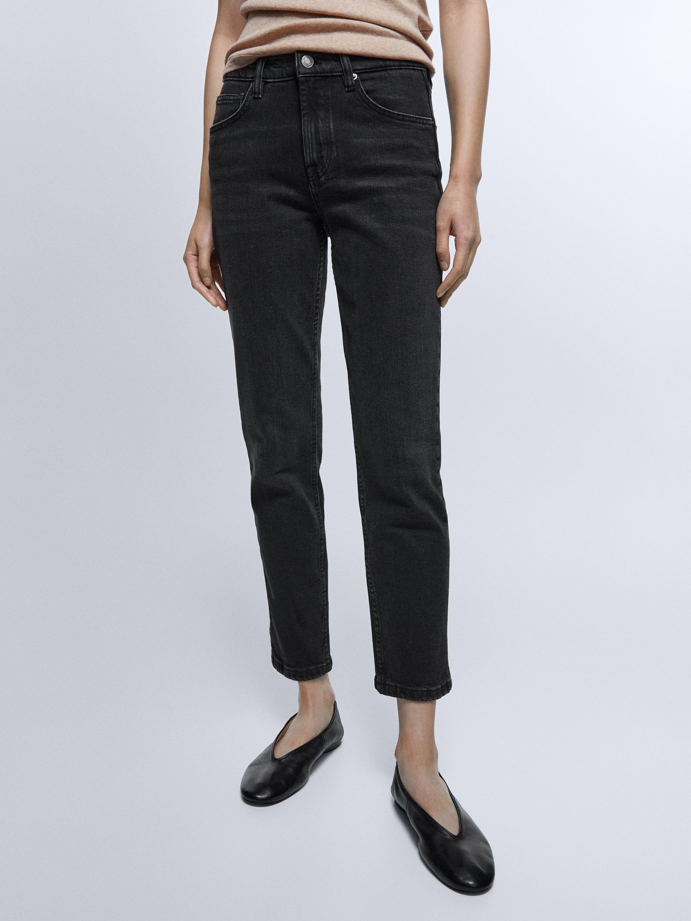 Jean slim cropped mid-rise