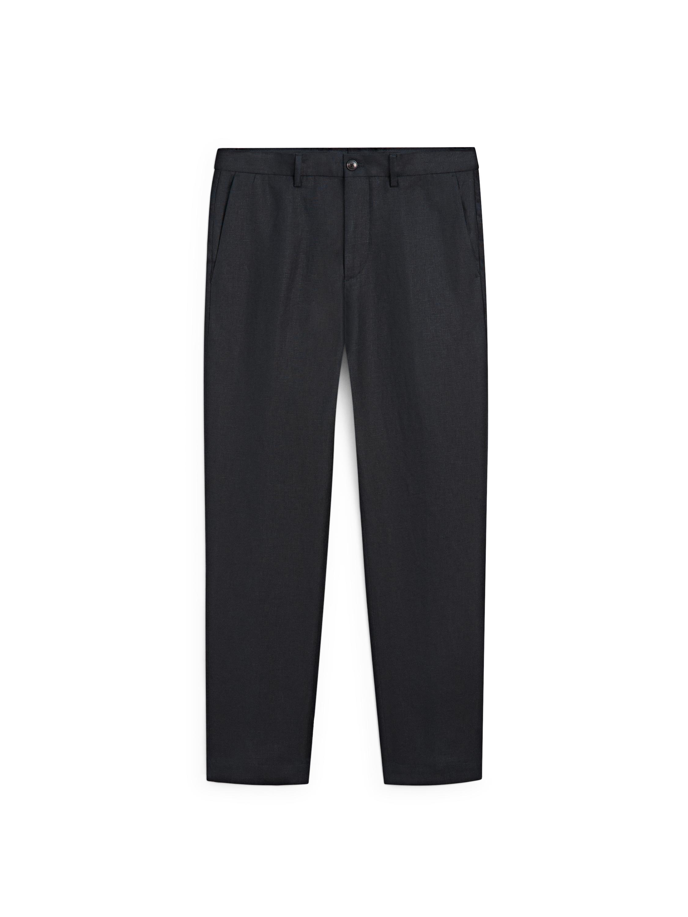 Linen suit trousers — DEEP BLUE
