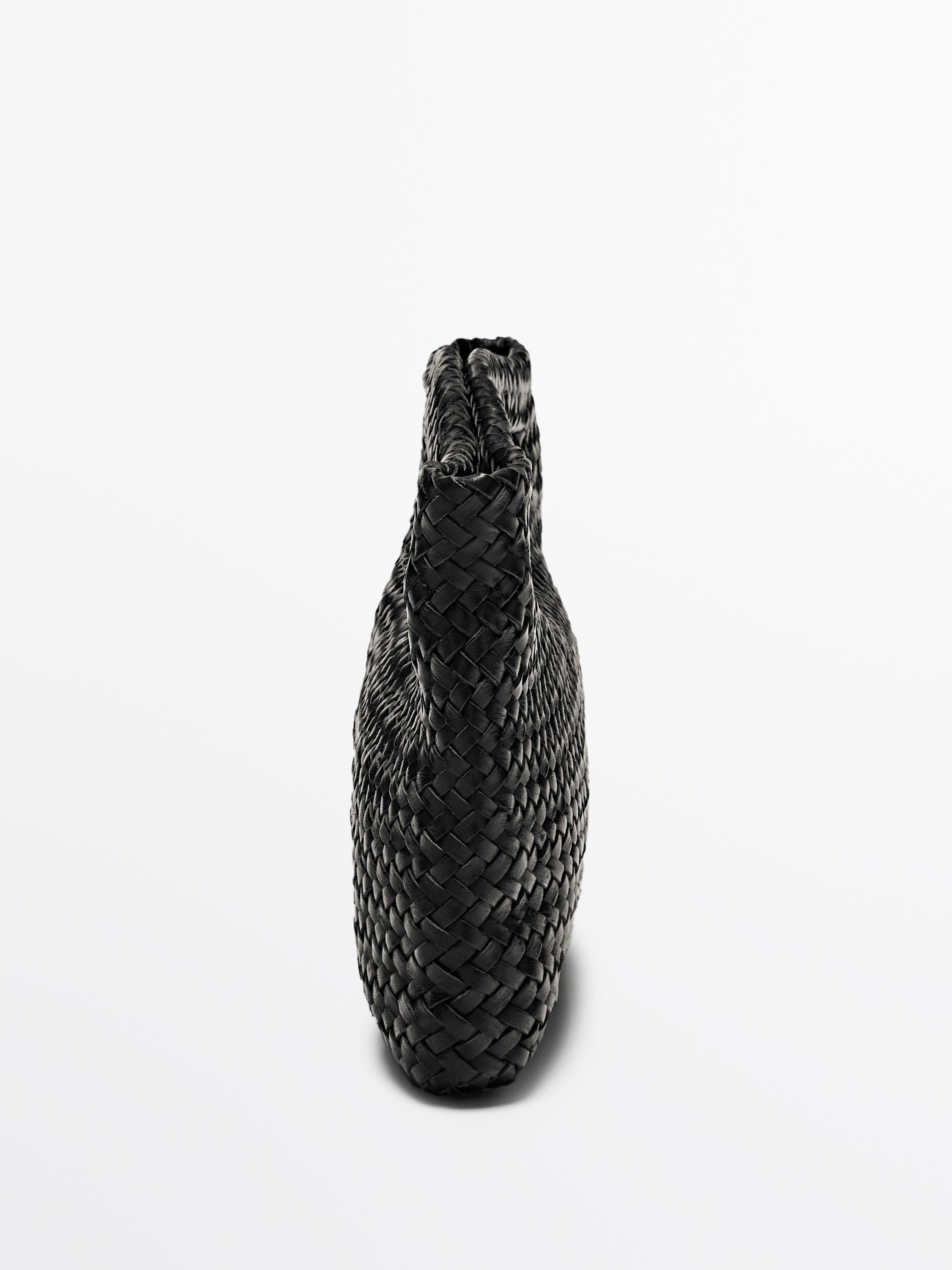 Woven nappa leather mini bag