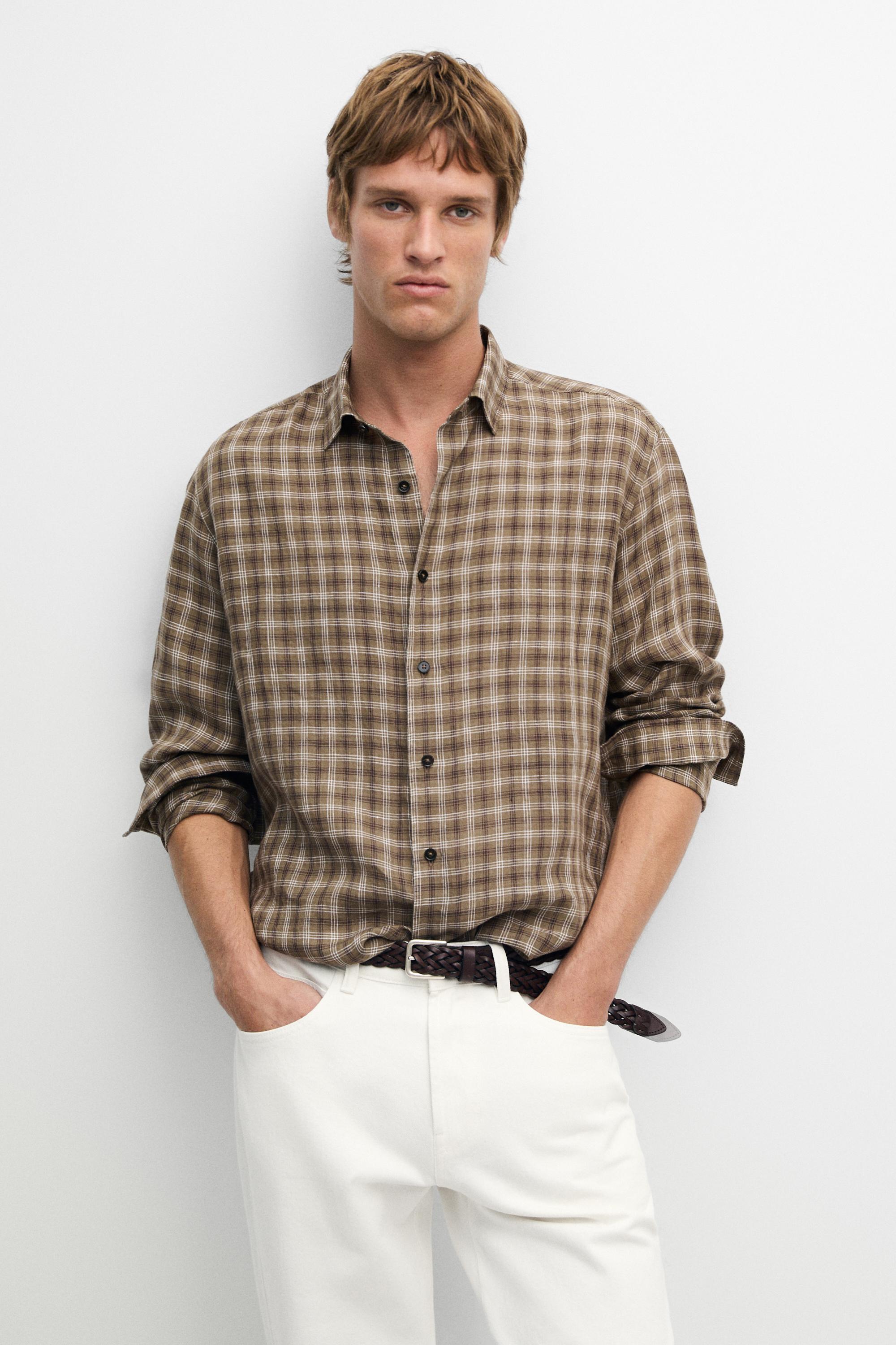 Camisa quadres regular fit 100% lli
