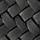 Mid-sized braided leather shoulder bag — BLACK