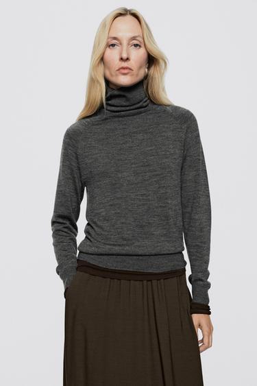 100% wool button-detail knit sweater - LIMITED EDITION — MEDIUM GREY 3
