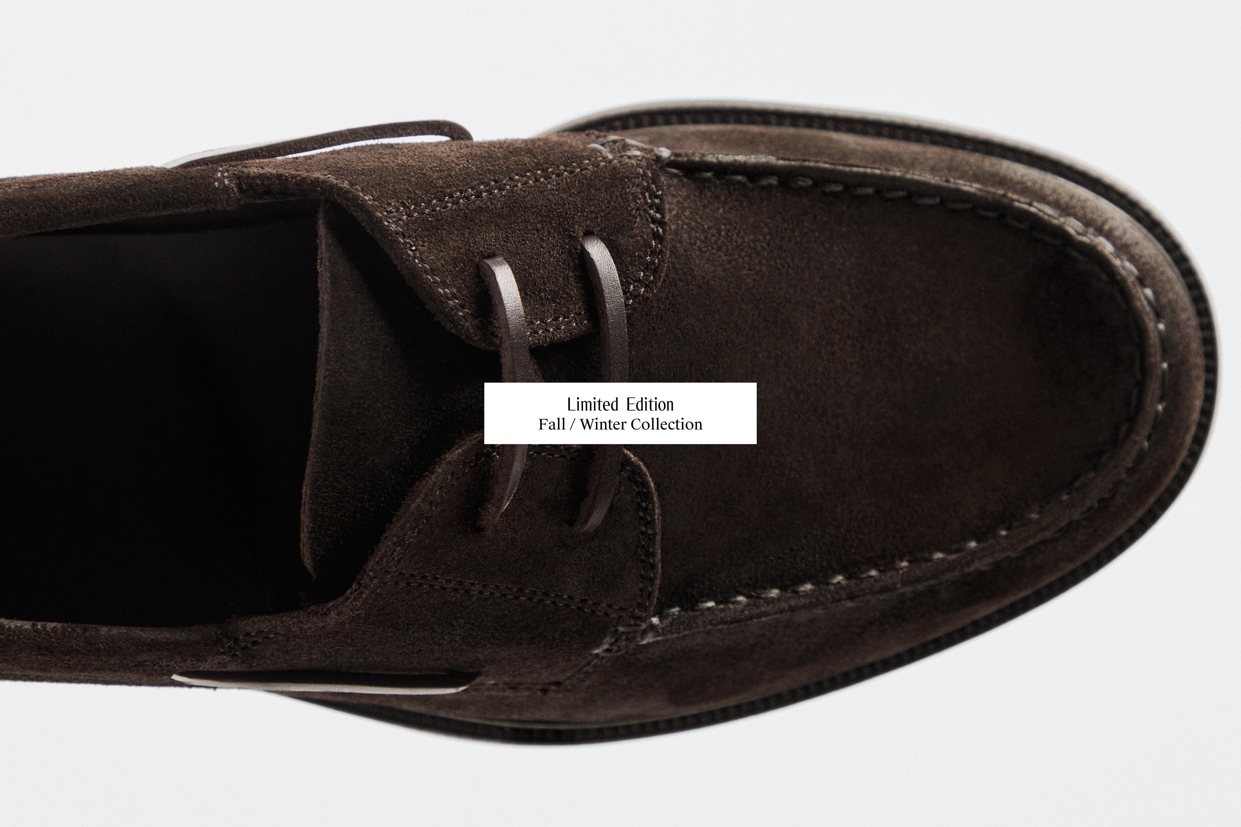 스플릿 스웨이드 레더 데크 슈즈 - LIMITED