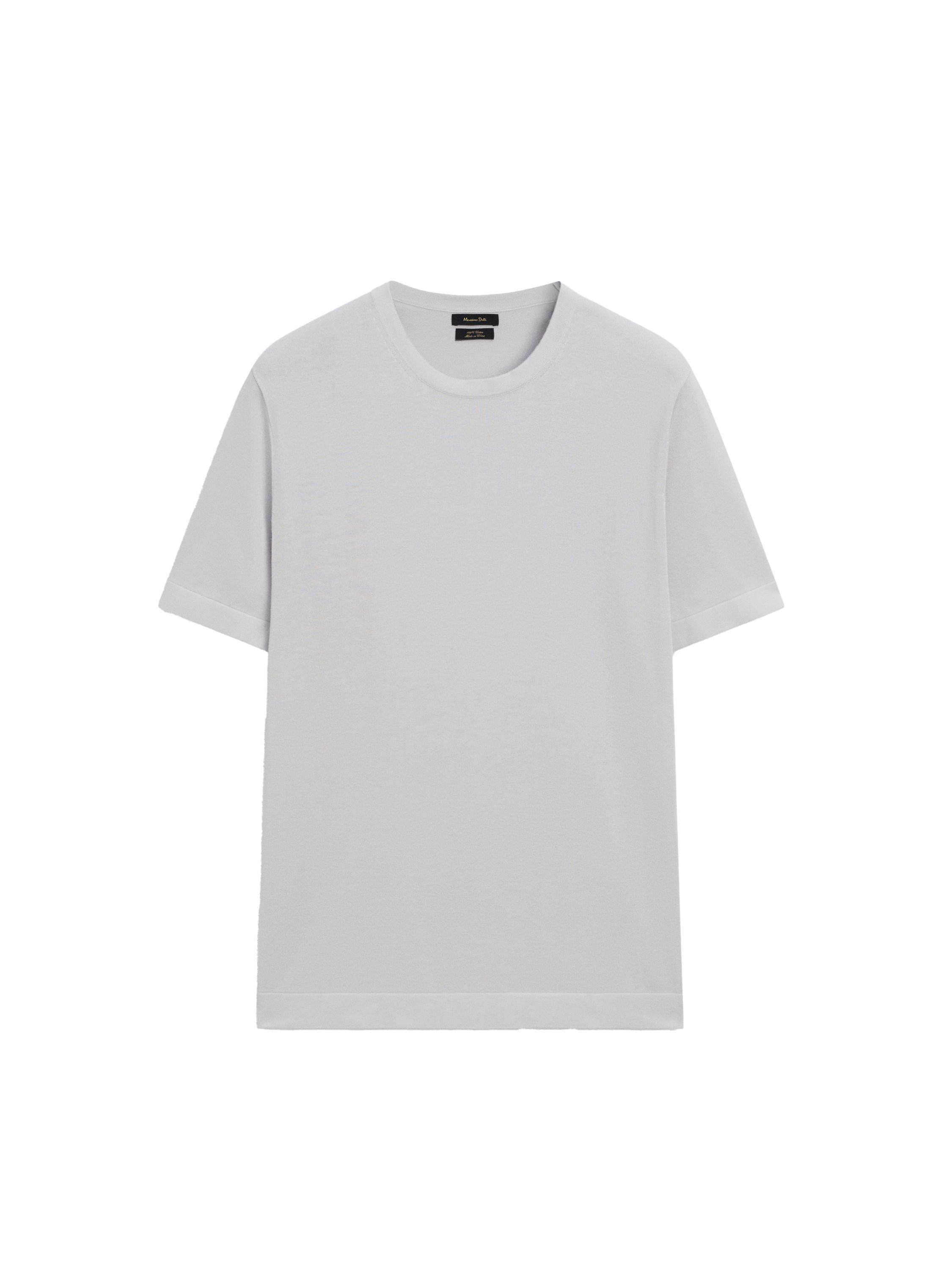 100% cotton short sleeve knit T-shirt · Green, Grey, Pearl