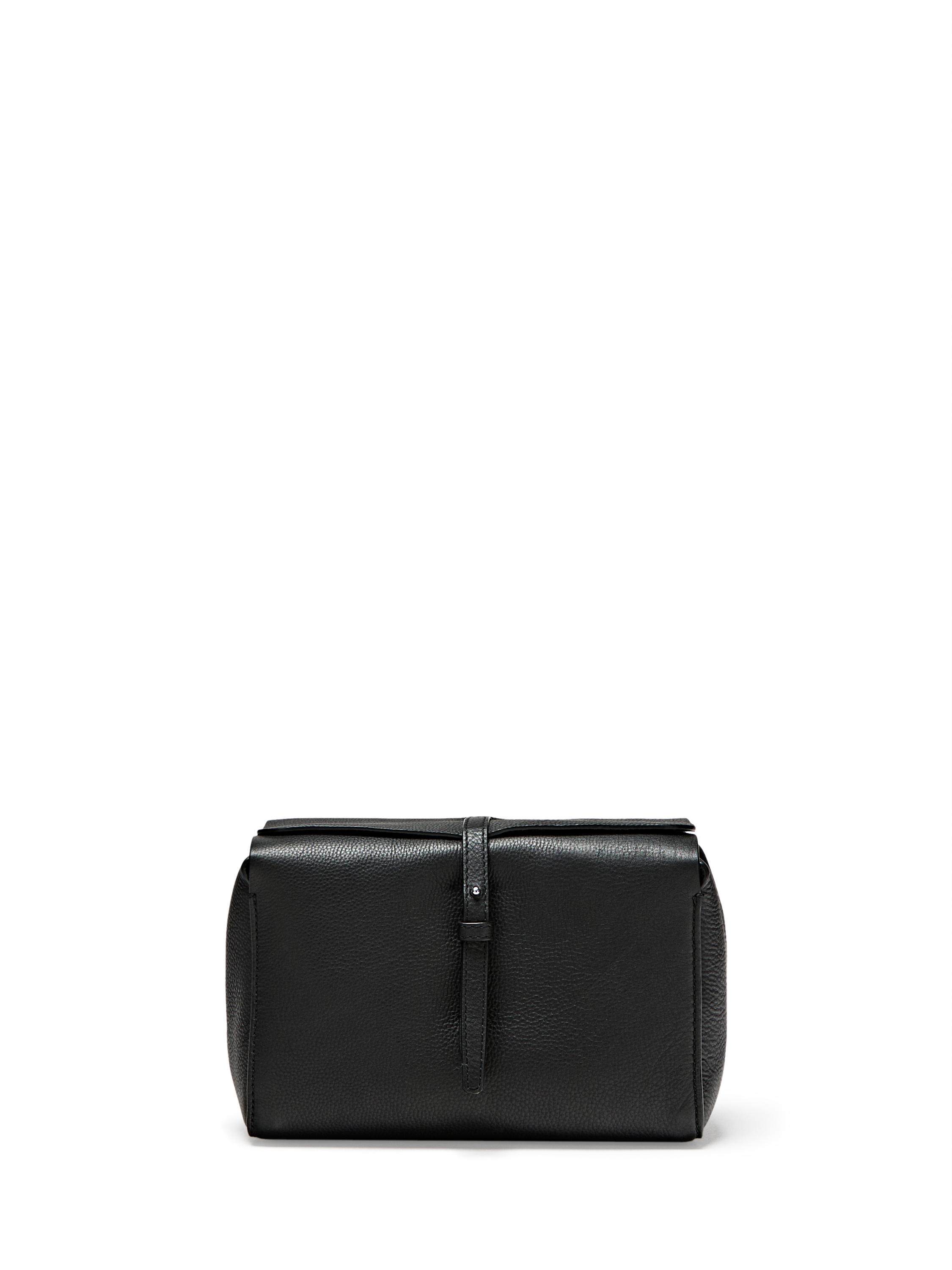 Nappa leather toiletry bag — BLACK
