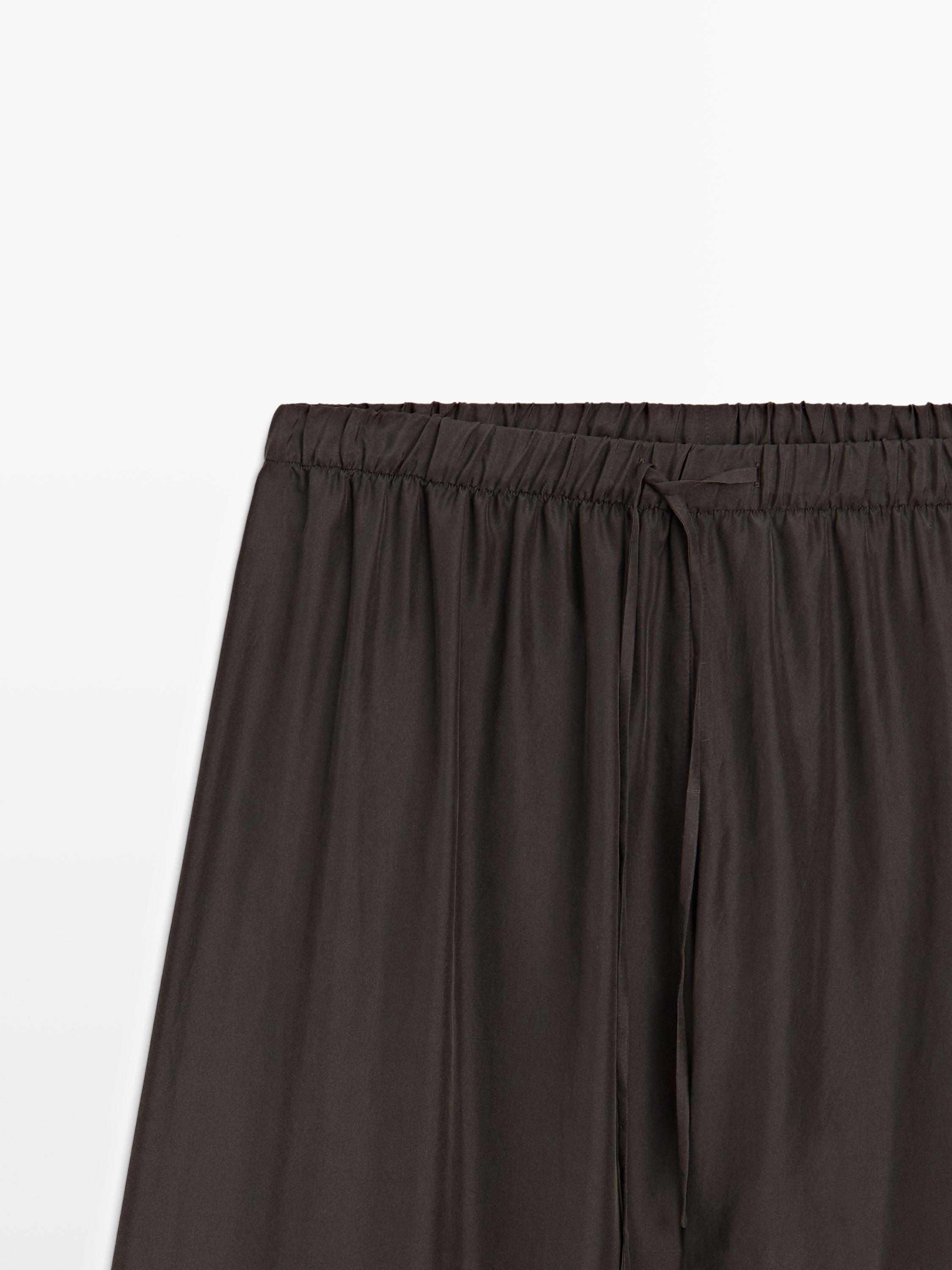 Pantalon fluide détail taille - STUDIO