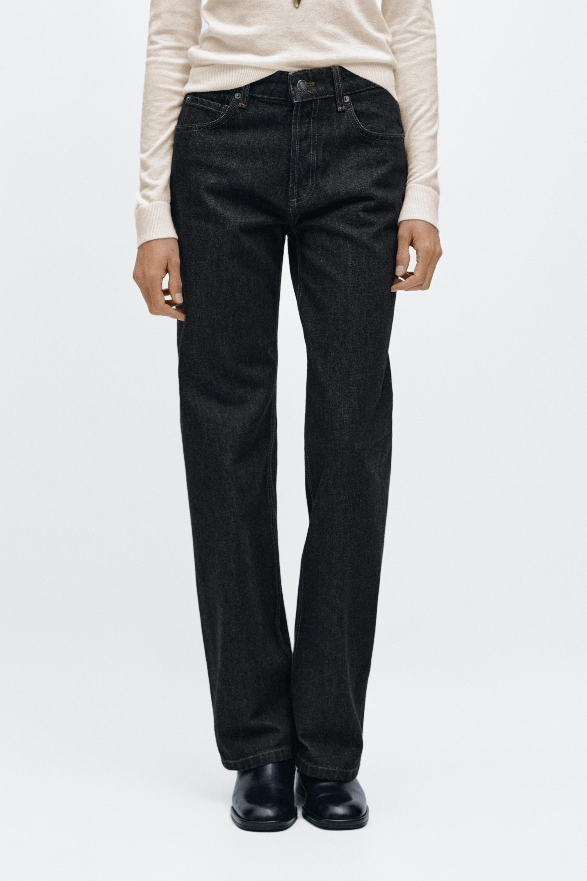 Mid-rise wide-leg jeans — DARK BLUE