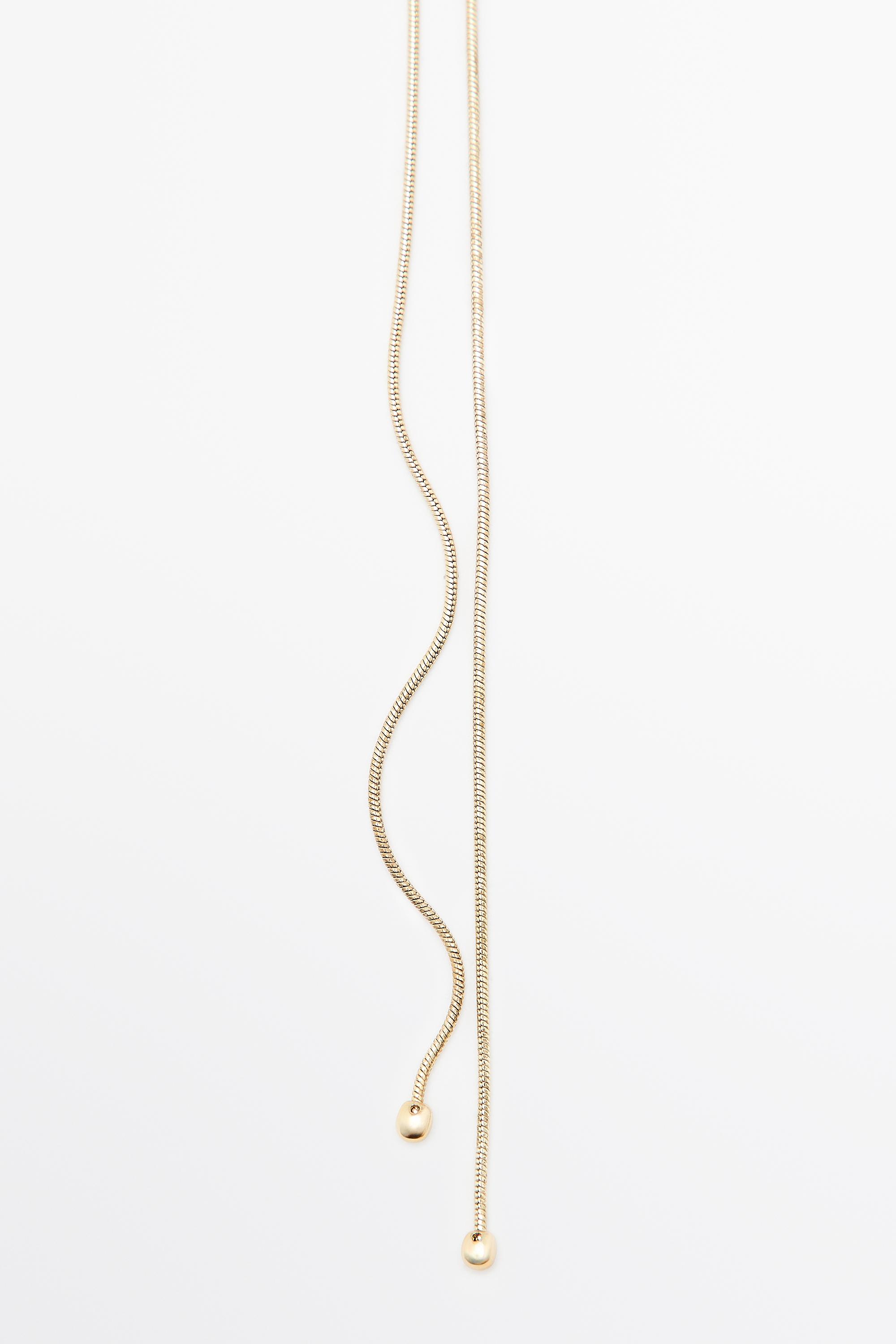 Lariat necklace — GOLDEN
