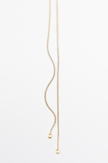 Lariat necklace — GOLDEN 4