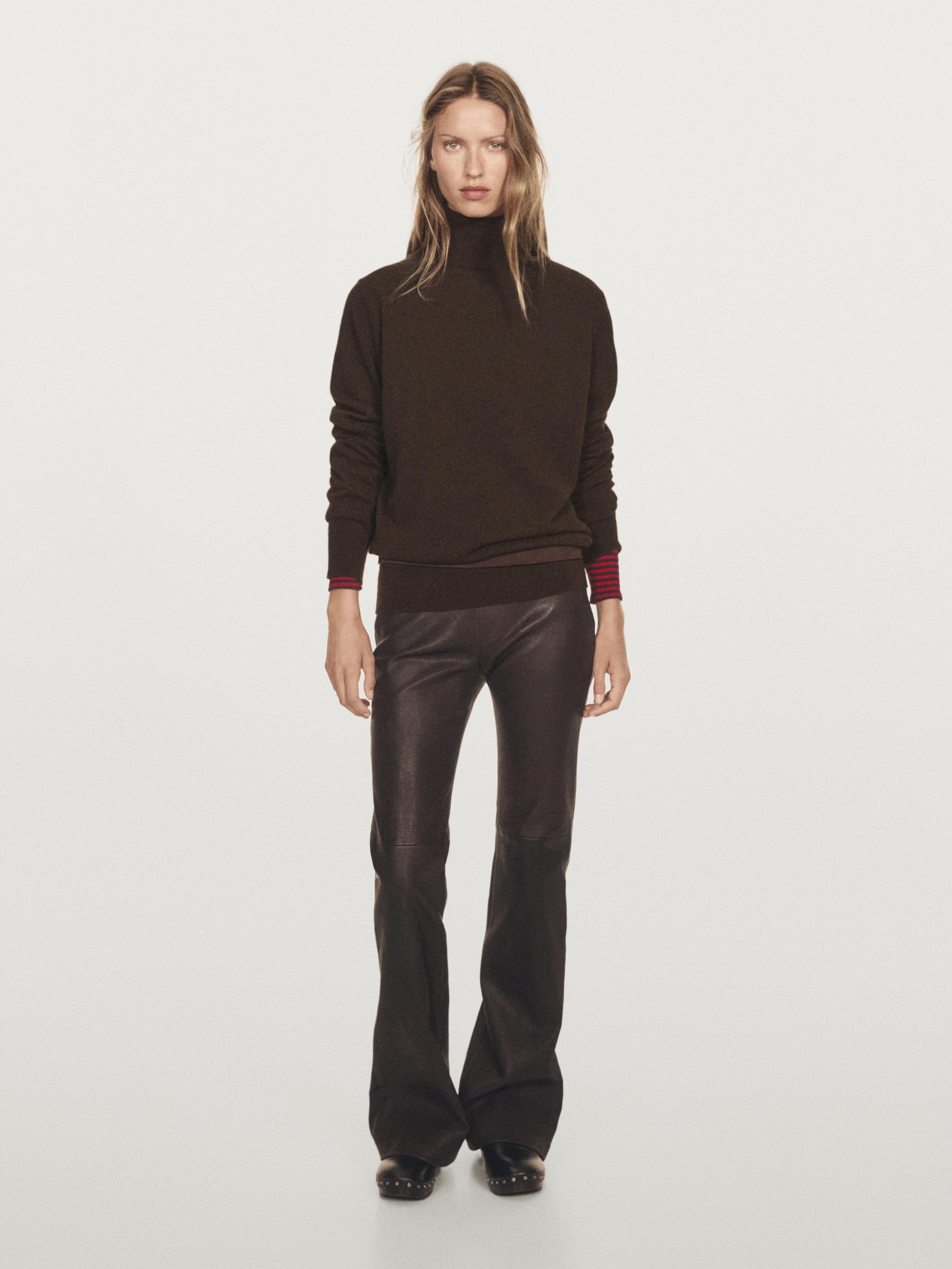 Knit 100% cashmere turtleneck sweater