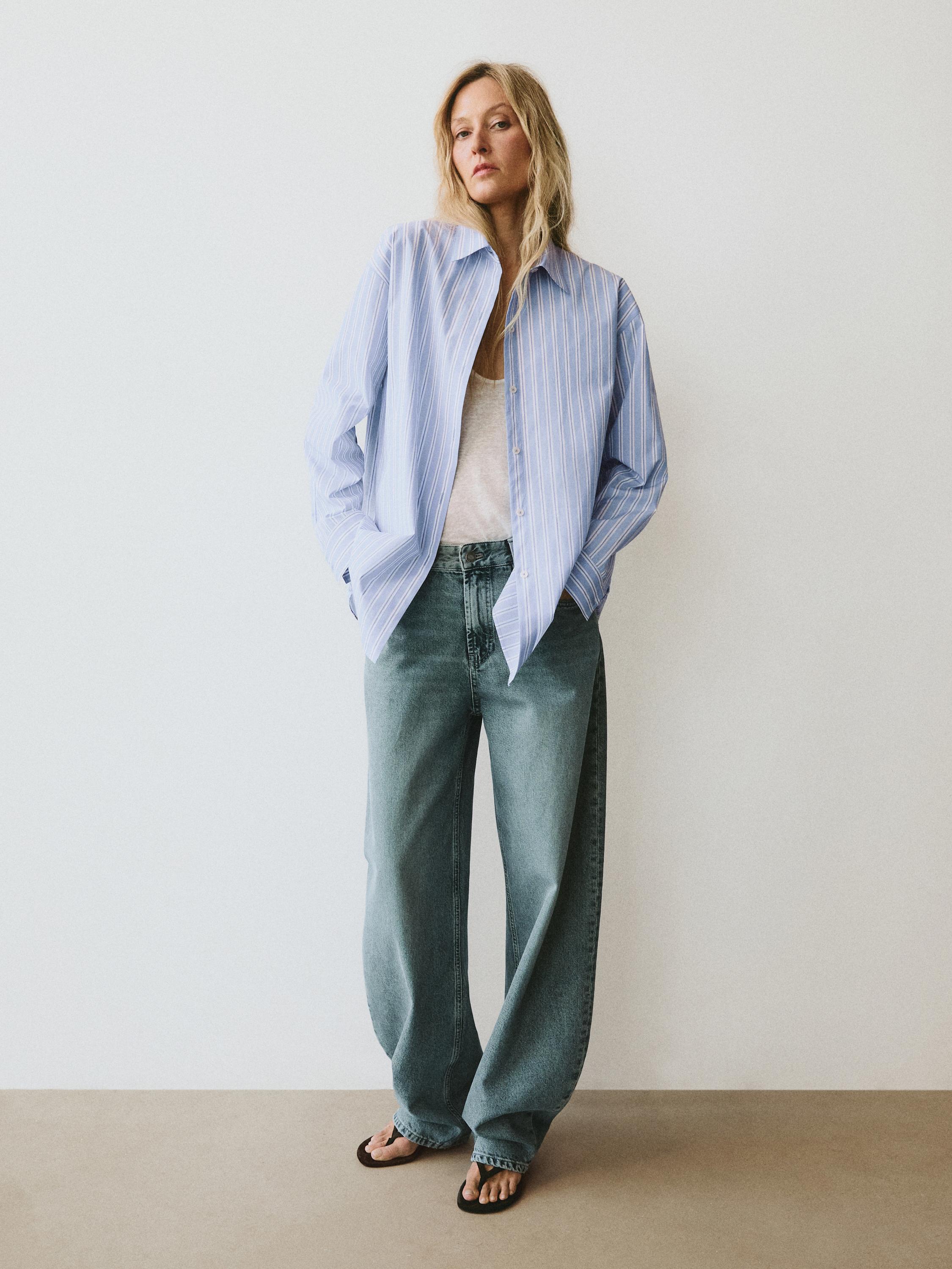 Cotton striped shirt