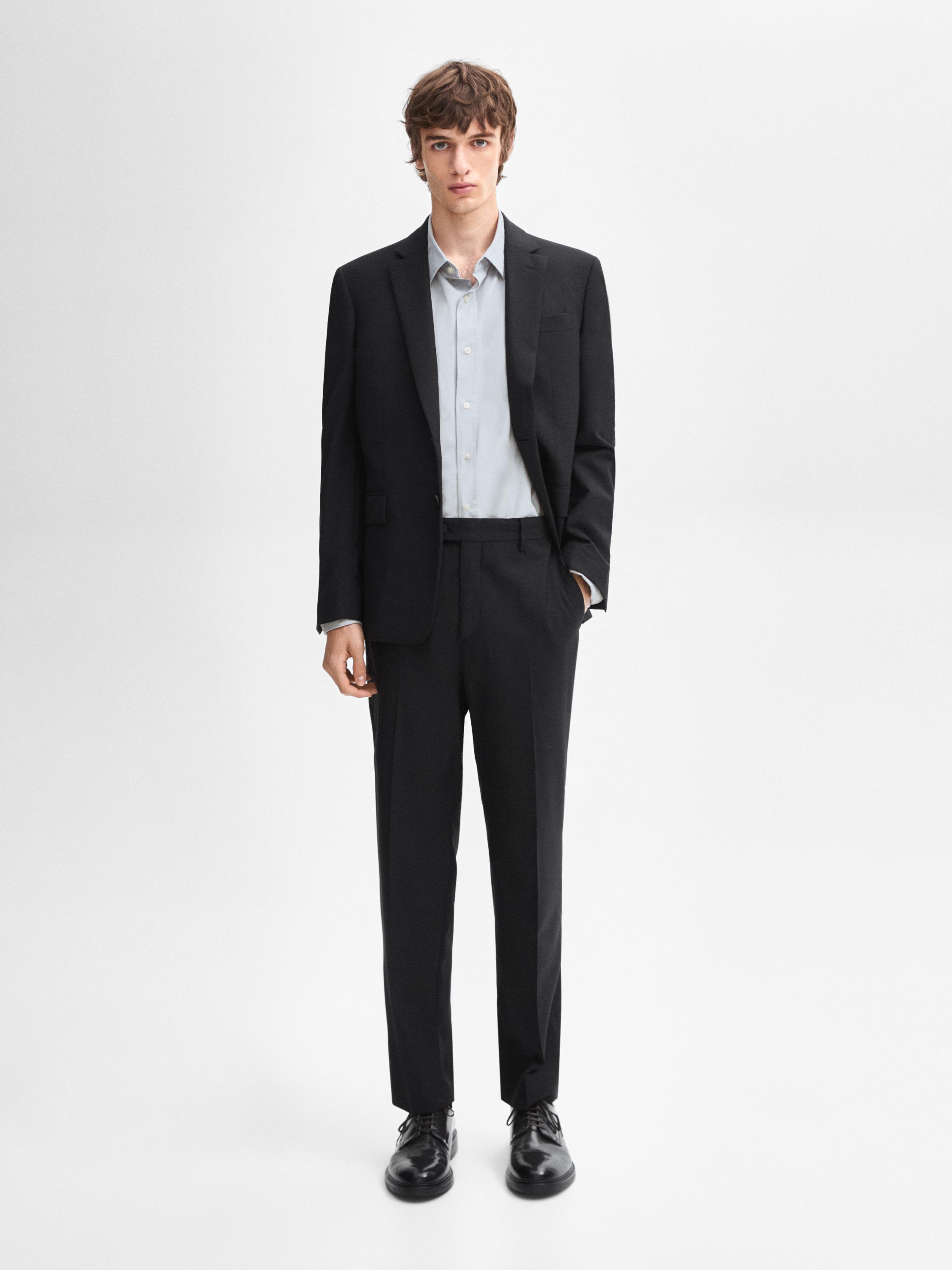 100% wool suit trousers