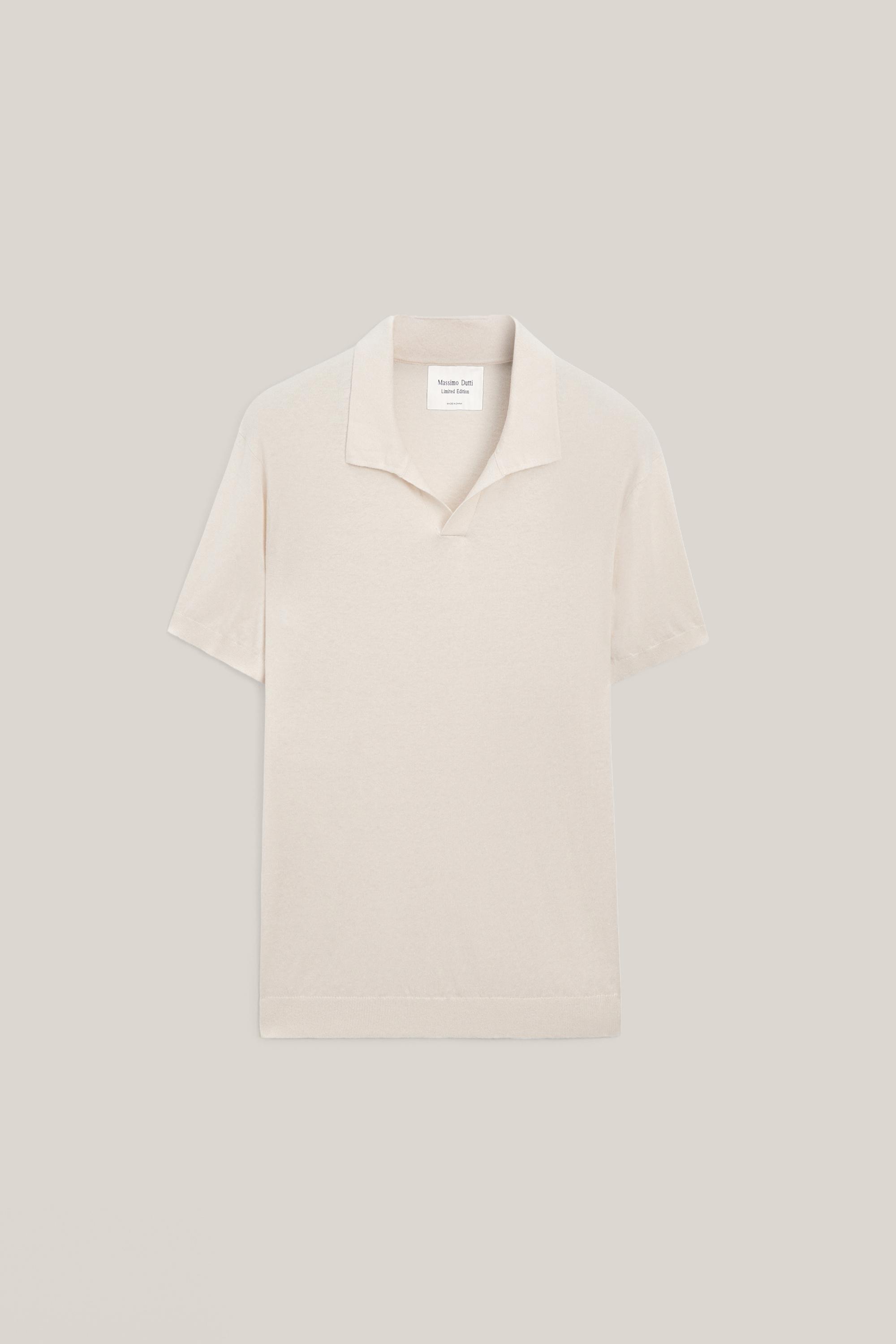 Strickpullover im Polo-Stil aus Baumwoll-Leinen – LIMITED EDITION