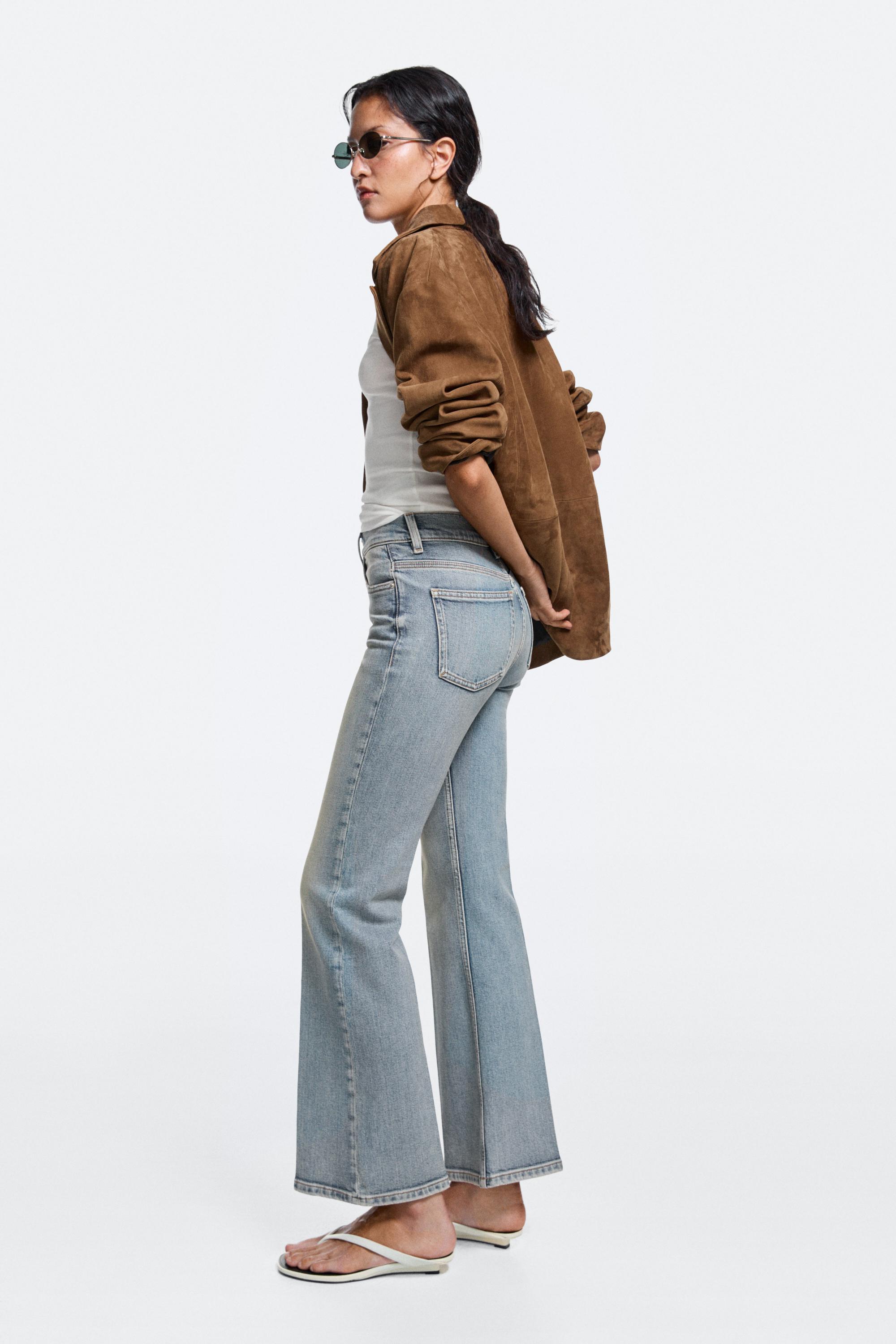 Mid-waist flare fit jeans — Light Blue