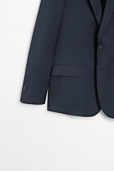 100% cool wool suit blazer — NAVY BLUE 8