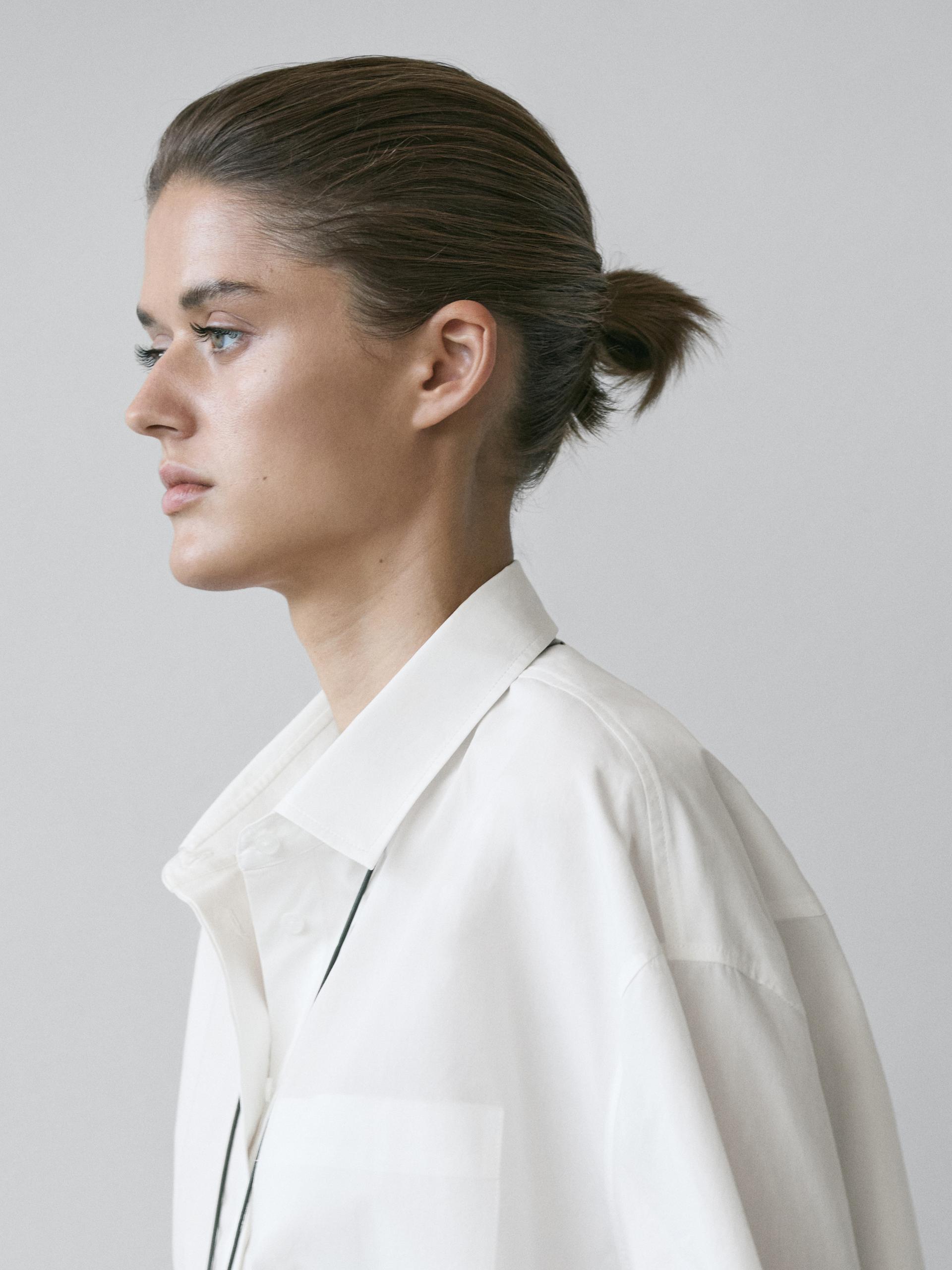 Camicia 100% Cotone - Bianco - Xs - Massimo Dutti - Femminile