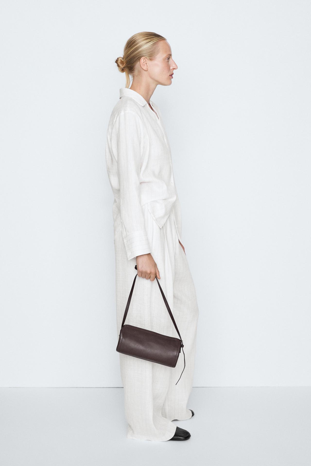 Striped pleated flowing pants - STUDIO — CREAM