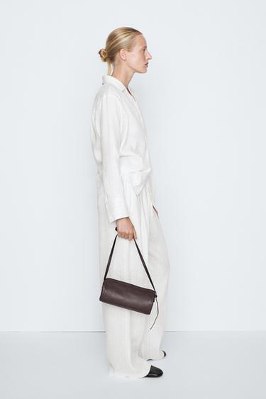 Striped pleated flowing pants - STUDIO — CREAM 3