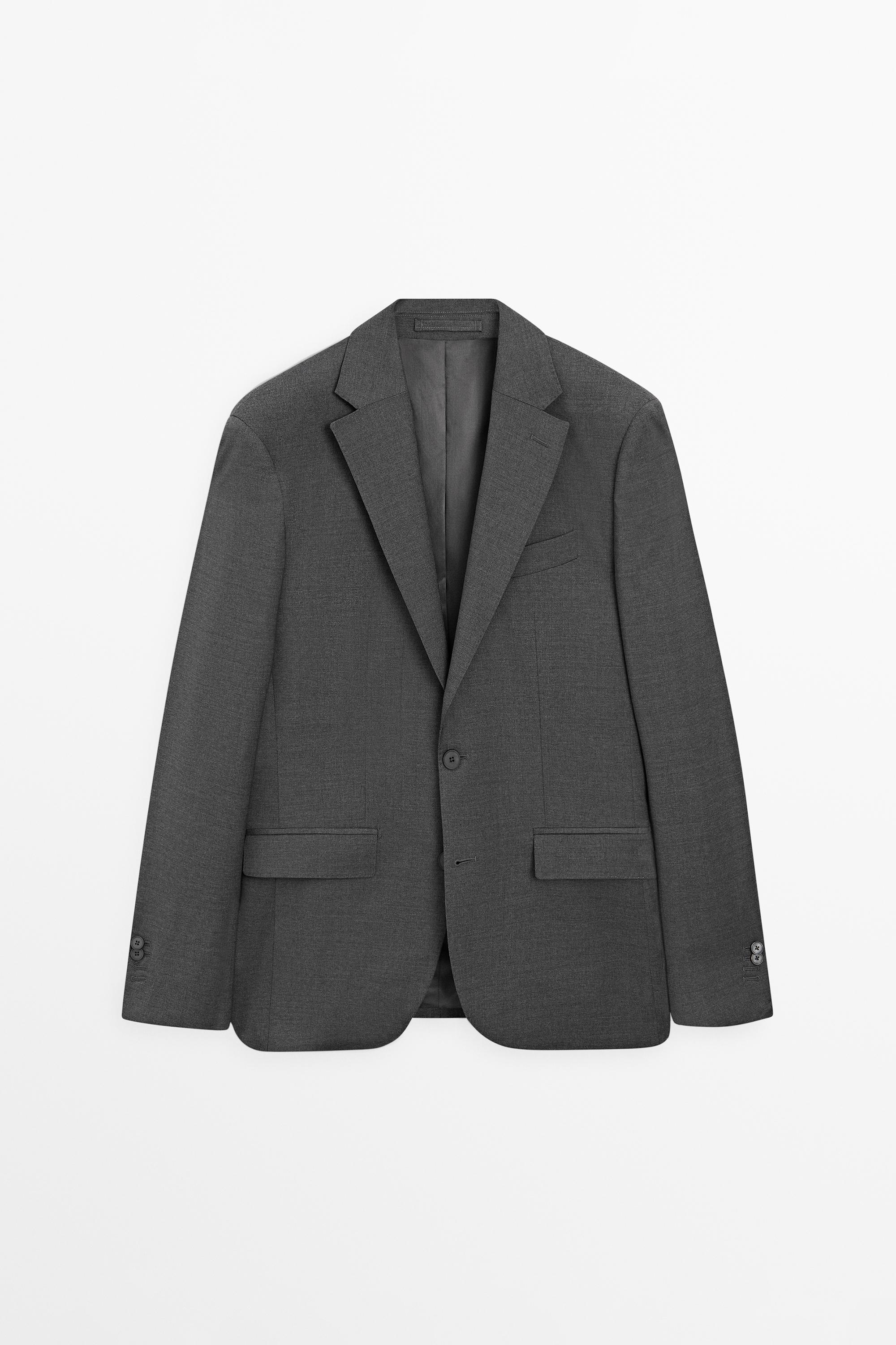 100% cool wool suit blazer